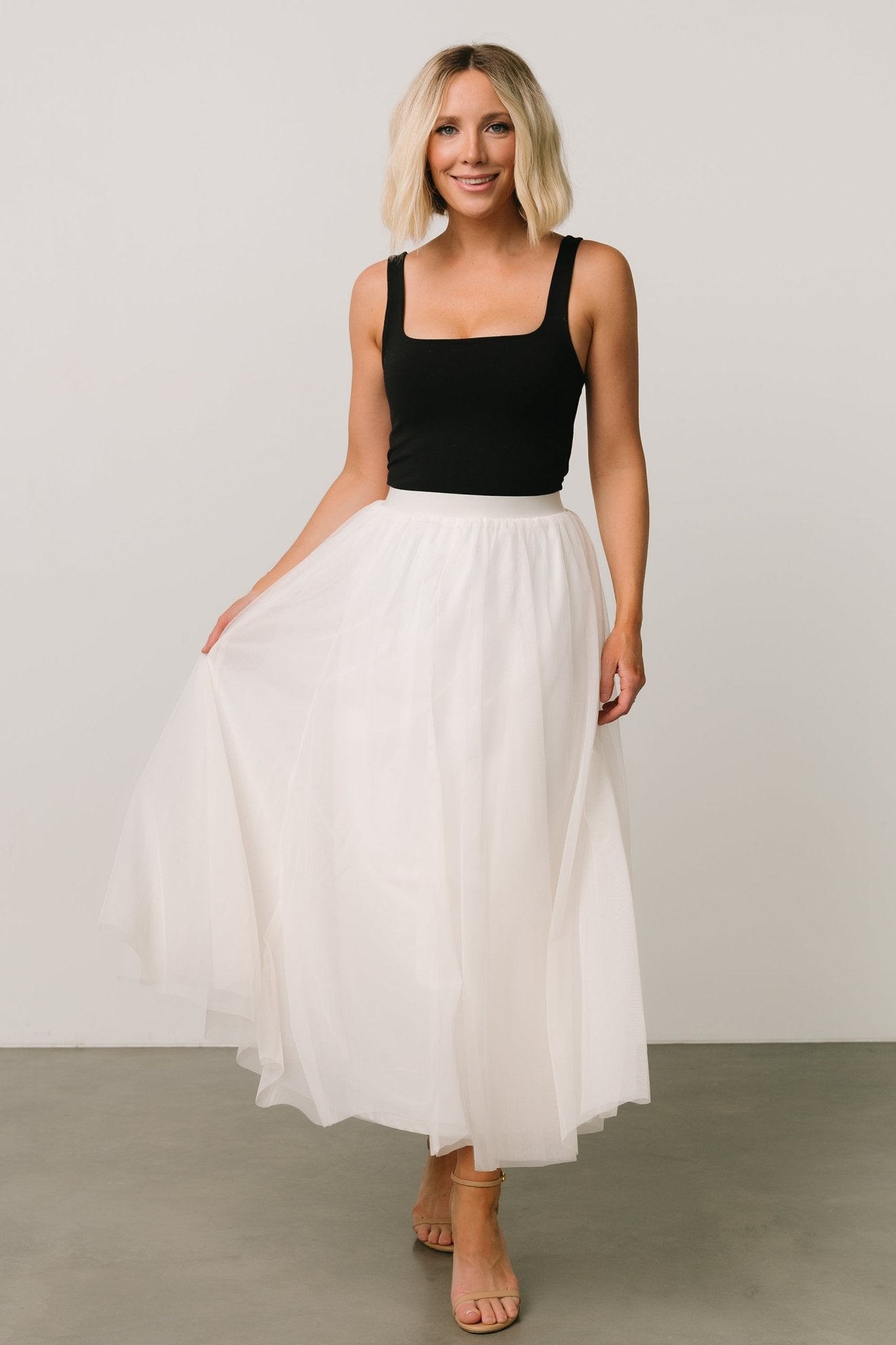 Mila Tulle Skirt | Cream Cheap Professional