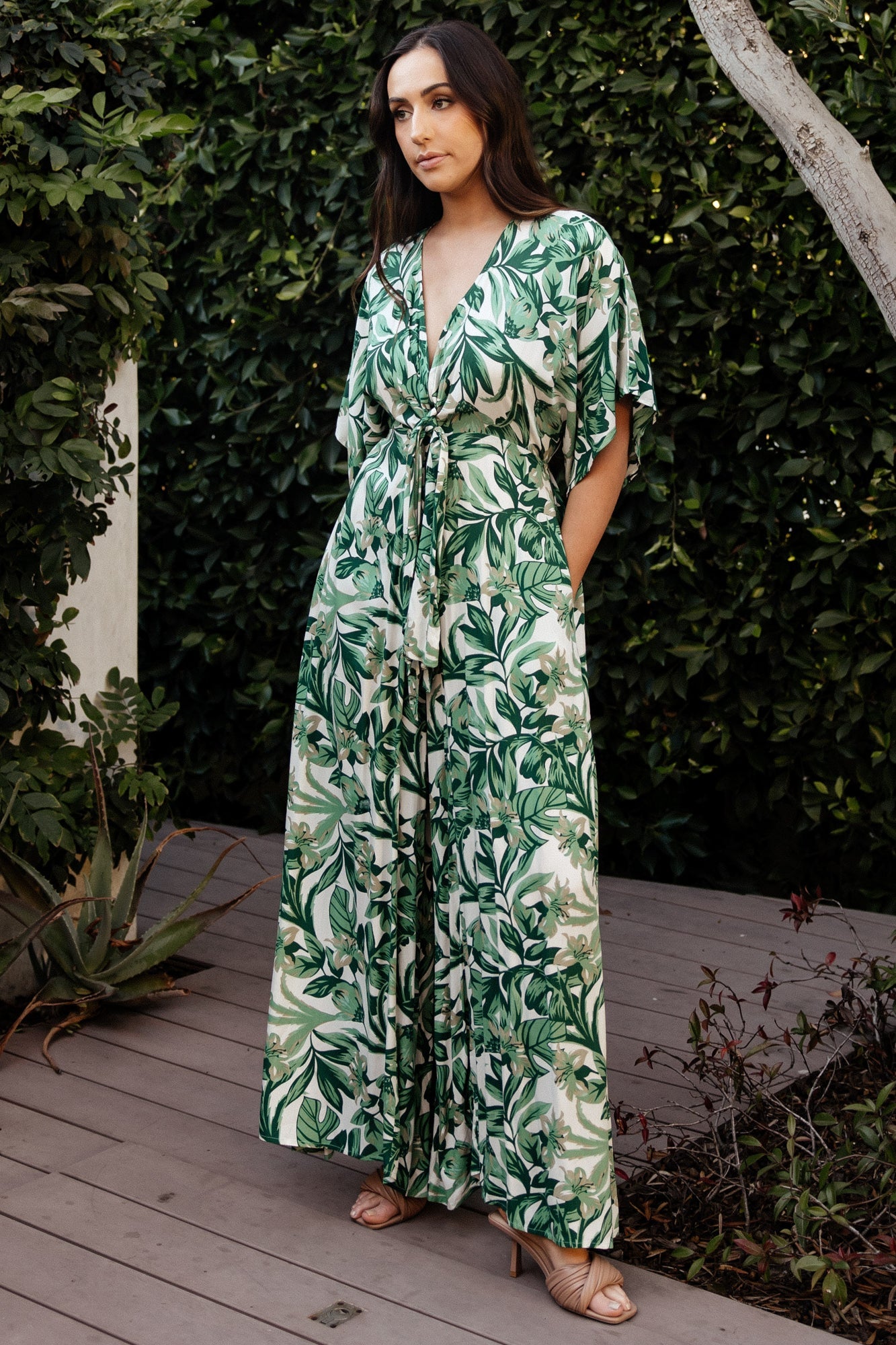 Byron Jumpsuit | Green Print Buy Cheap Genuine