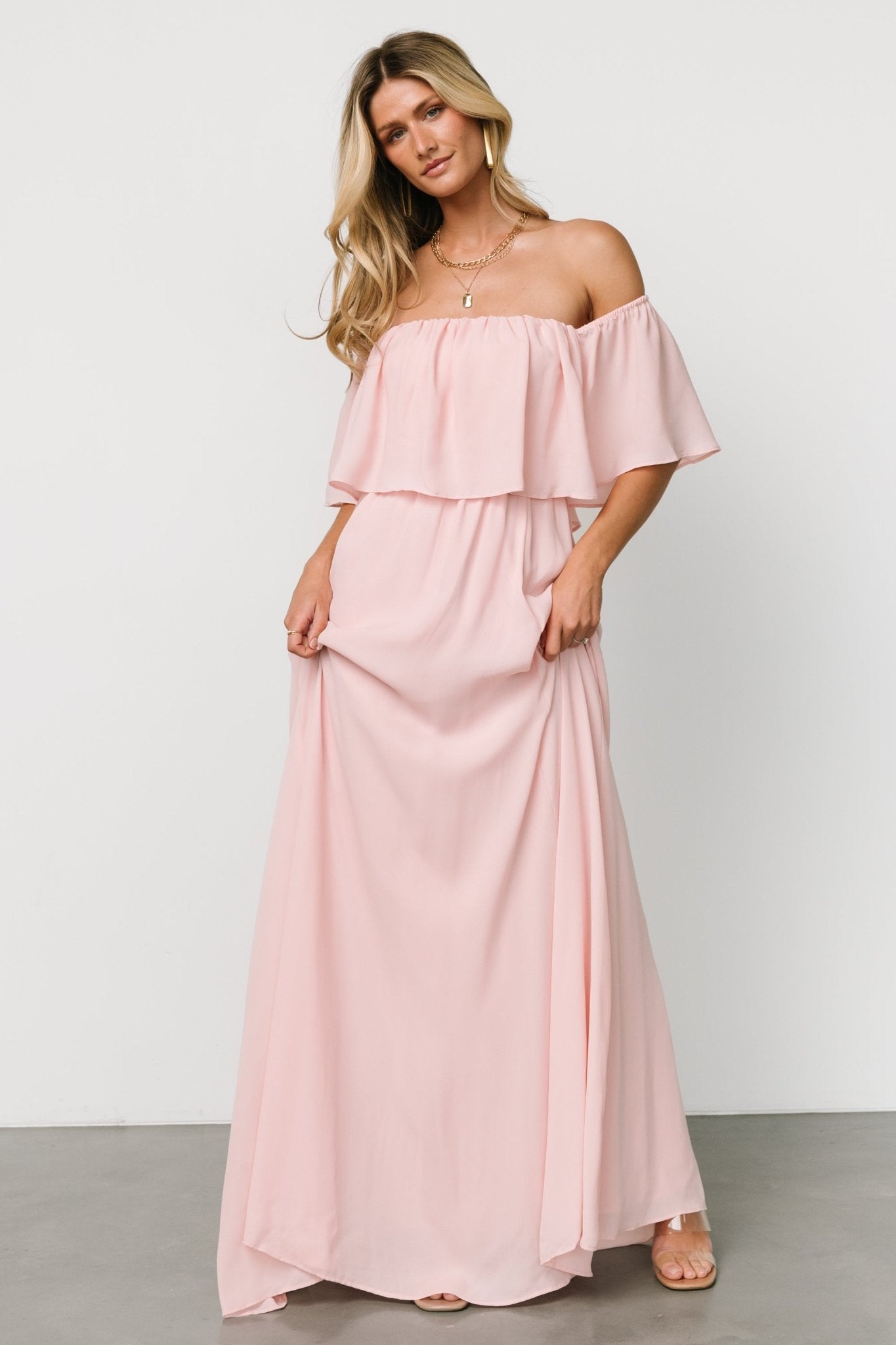 Diana Off Shoulder Maxi Dress | Blush Outlet Find Great