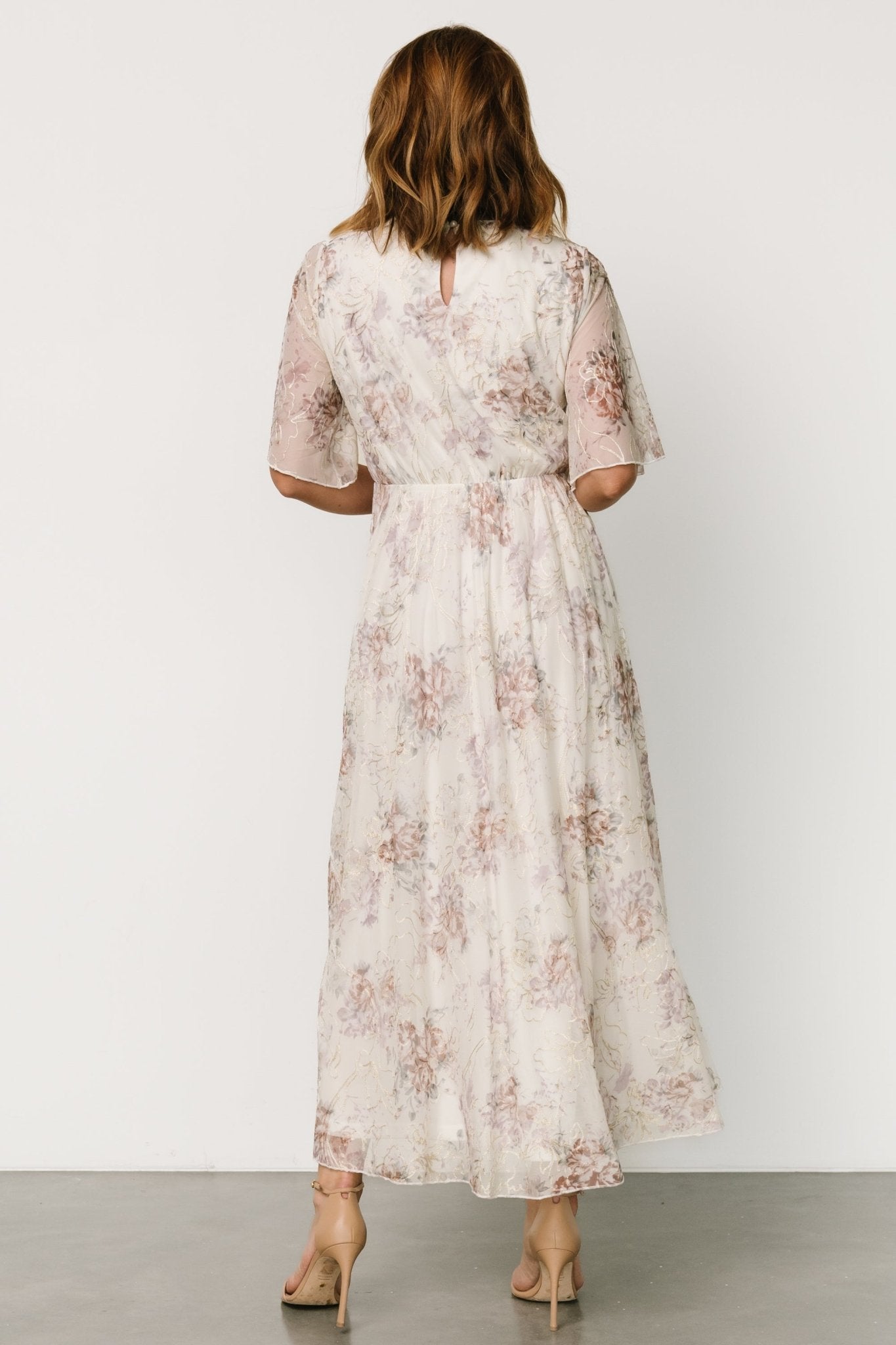 Kathreen Midi Dress | Ivory Floral Discount Cost