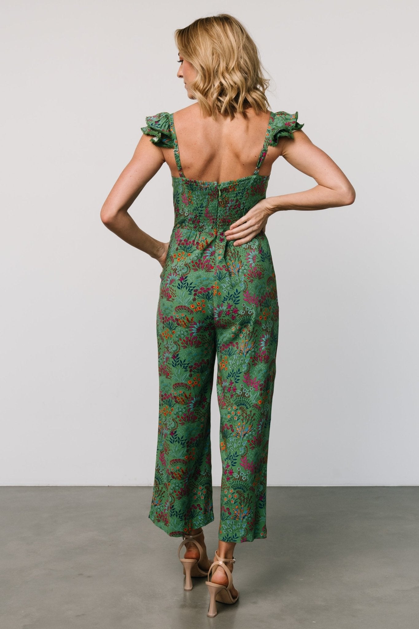 Chora Jumpsuit | Green Multi Clearance Online Online