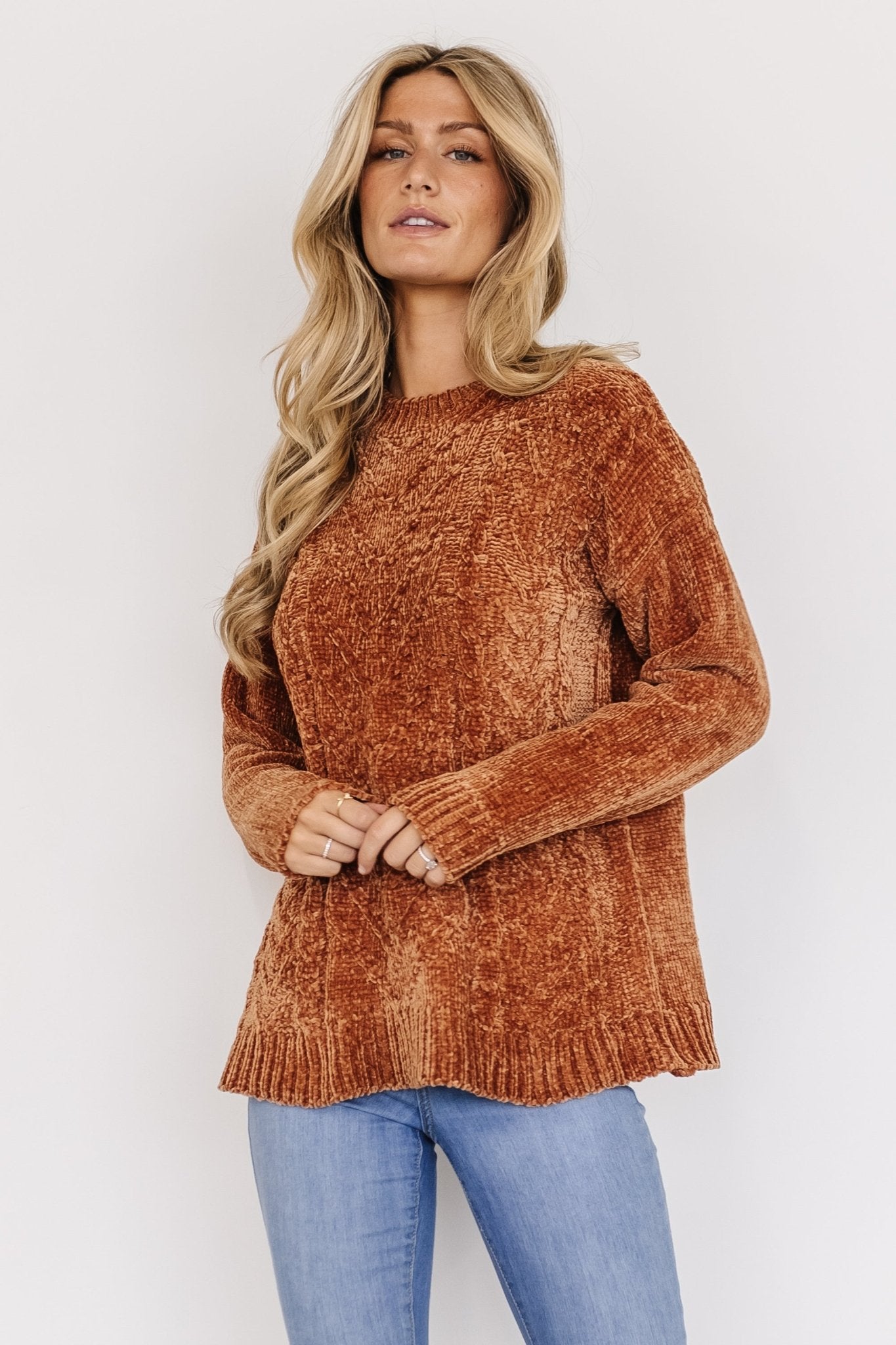 Jillian Knit Sweater | Copper Low Pice Fee Shipping