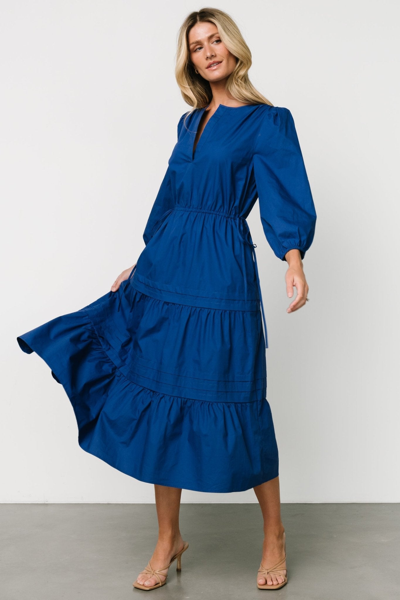 Santa Fe Poplin Midi Dress | Cobalt Outlet Supply