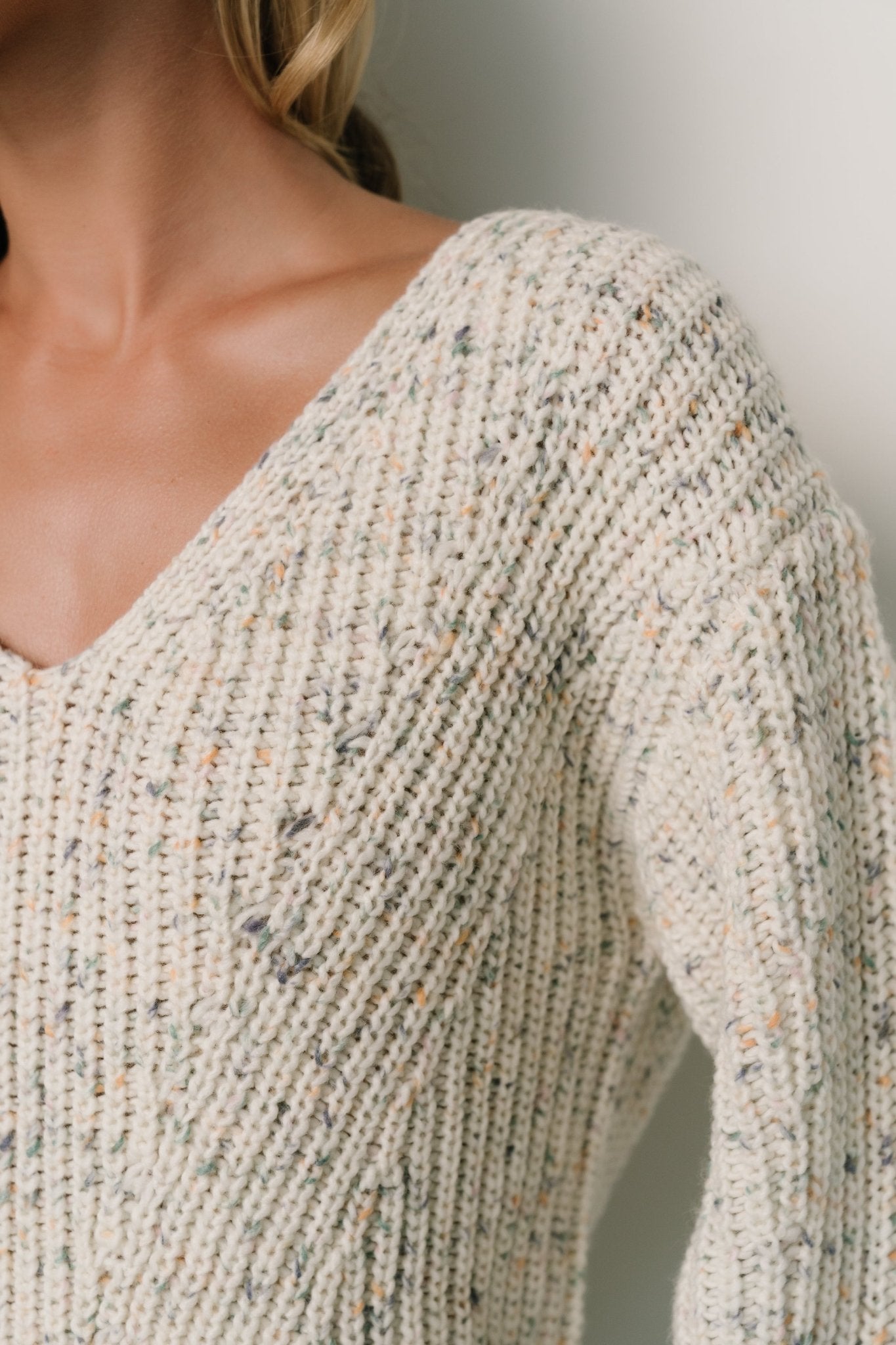 Rosie Knit Sweater | Ivory + Blue Multi Free Shipping Tumblr