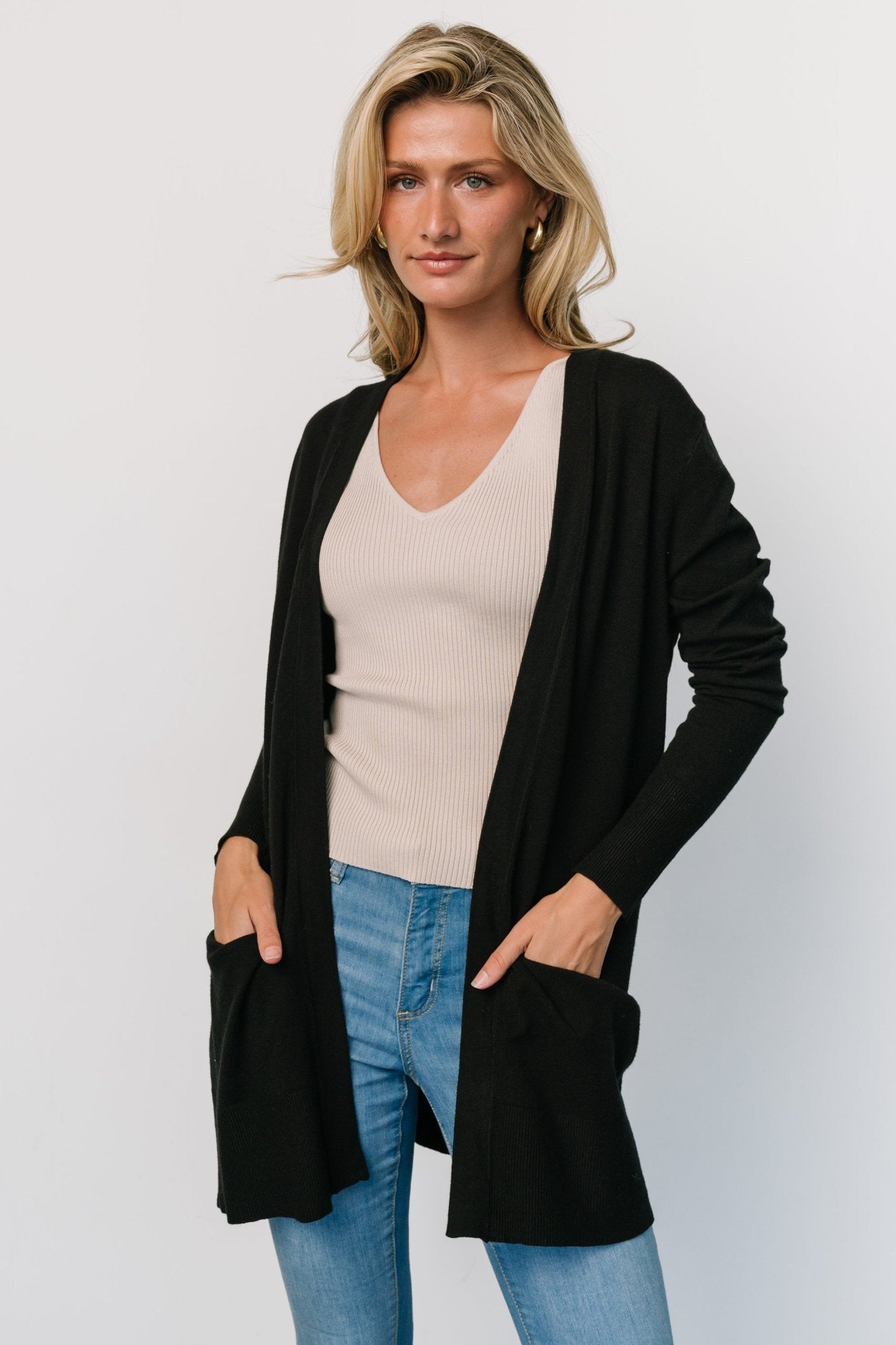 Edison Cardigan | Black Cheap Sale Low Pice