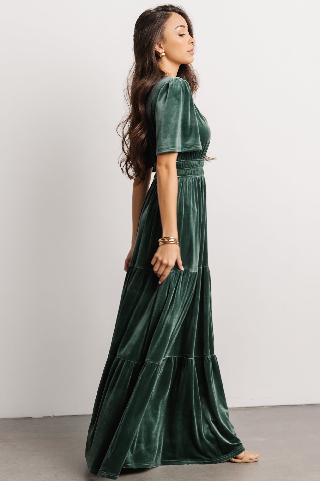 Artemis Velvet Maxi Dress | Deep Lagoon Exclusive Online