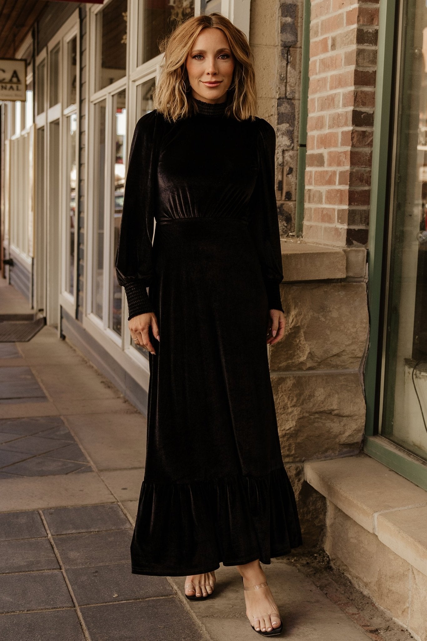 Elodie Velvet Maxi Dress | Black Buy Cheap For Cheap