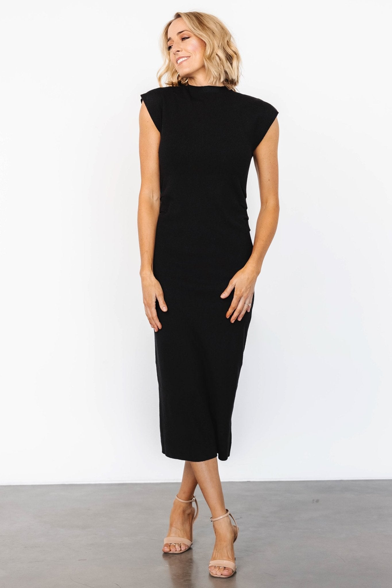 Harriet Midi Dress | Black Free Shipping Wiki