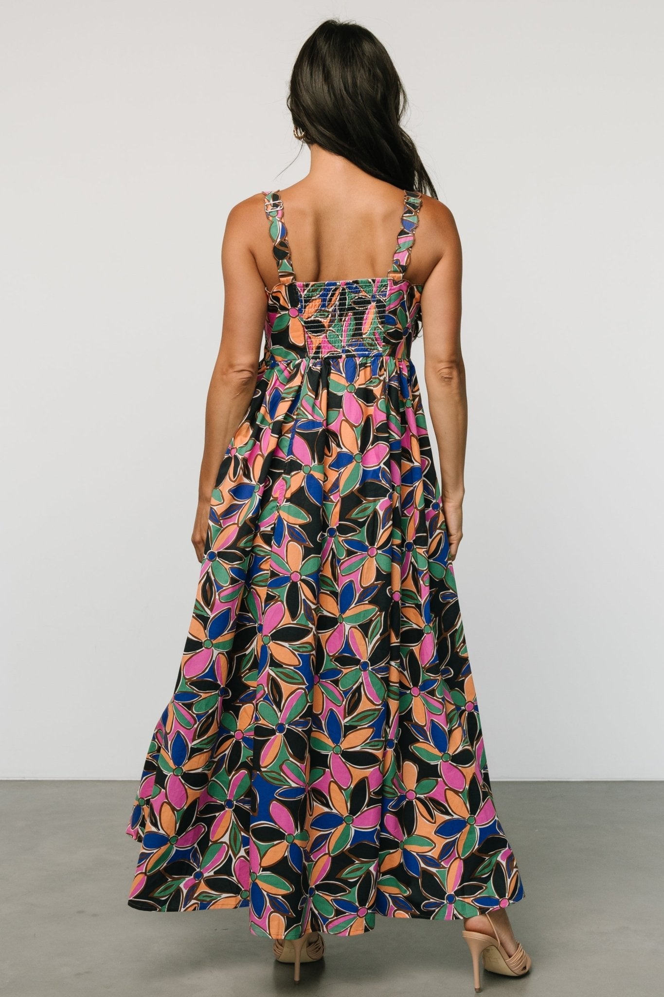 Frida Tank Maxi Dress | Multi Print Clearance Factory Outlet