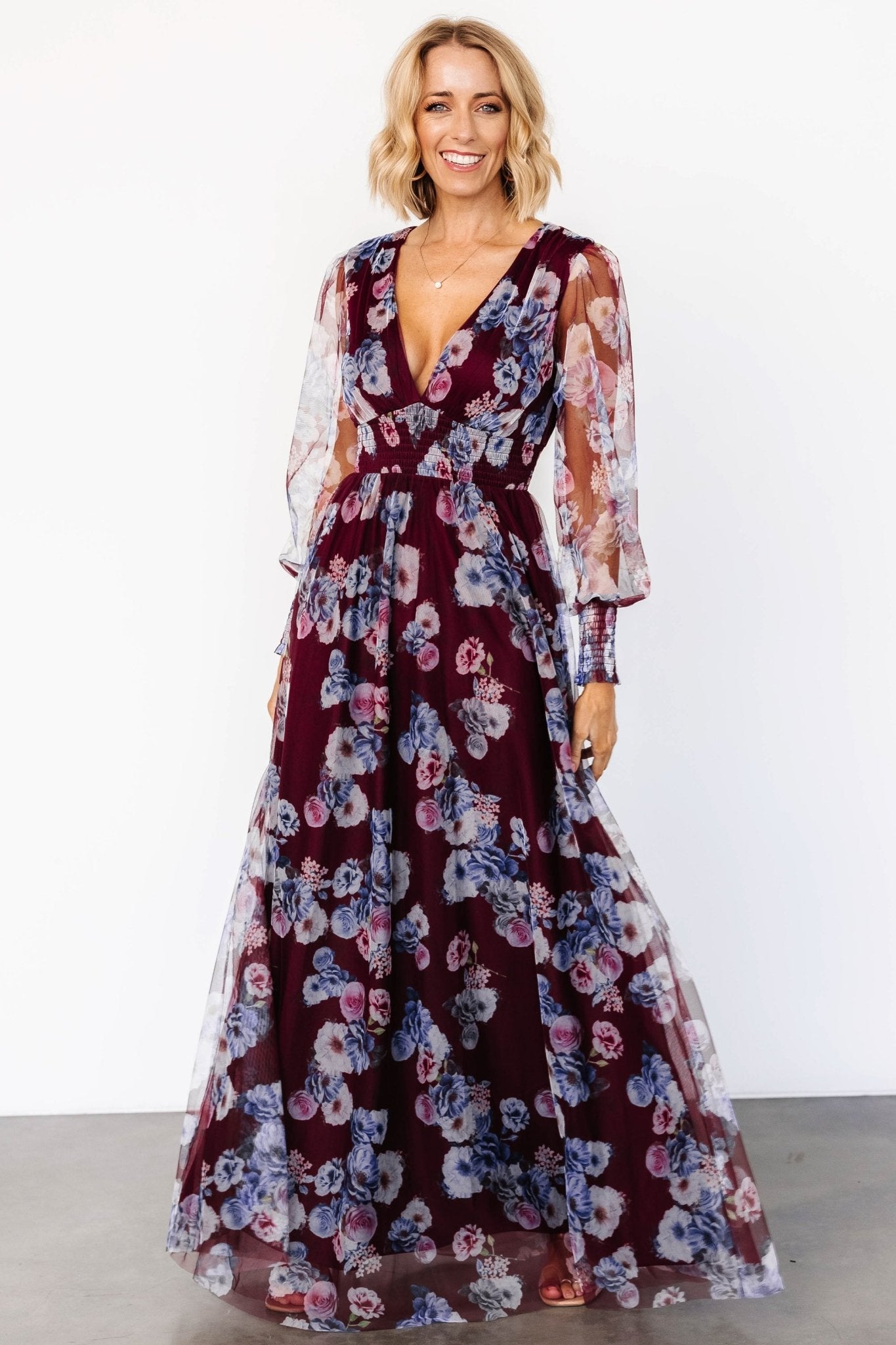 Layla Tulle Maxi Dress | Mulberry Floral Get To Buy For Sale