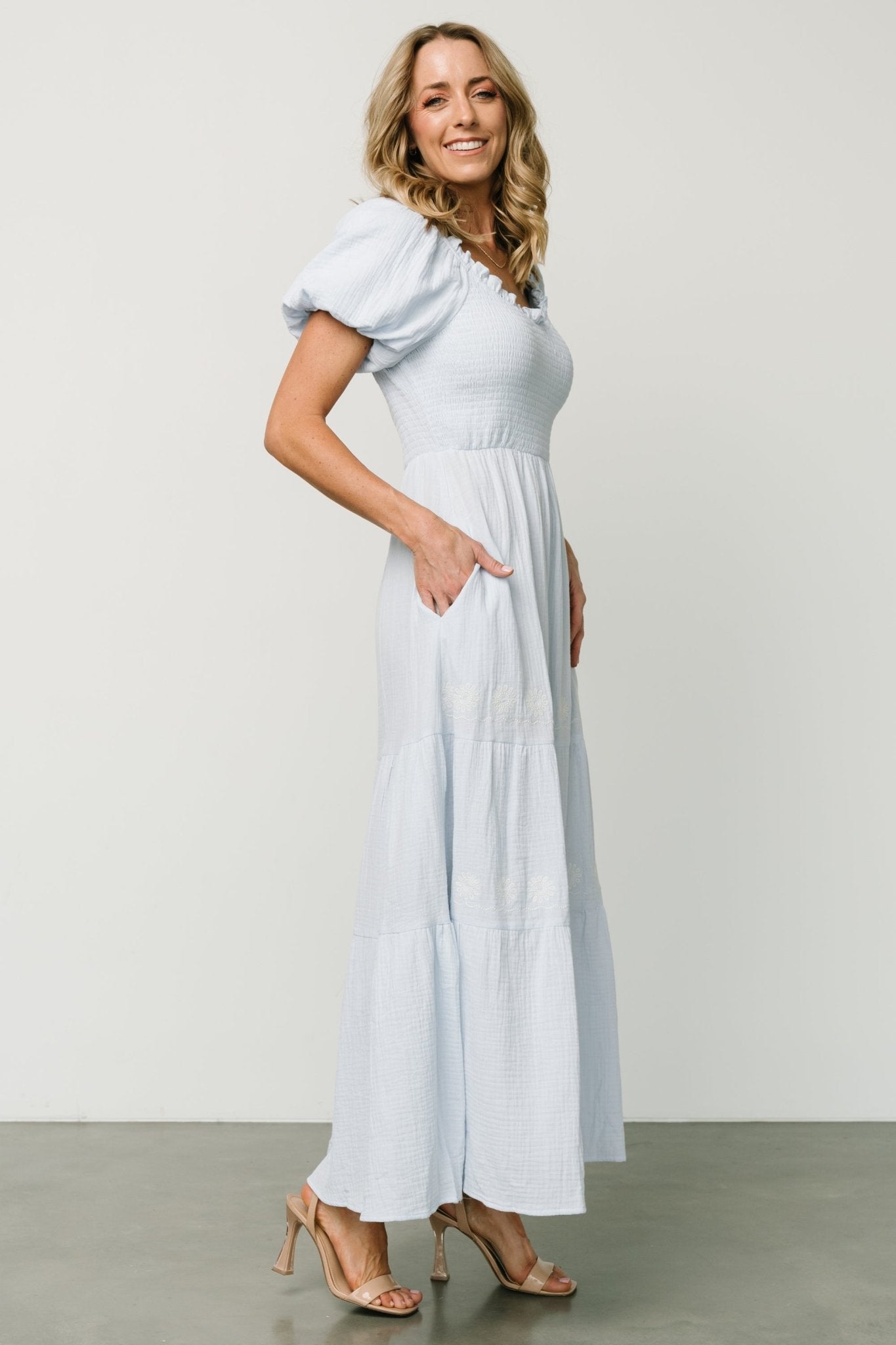 Carrington Maxi Dress | Light Blue Cheapest