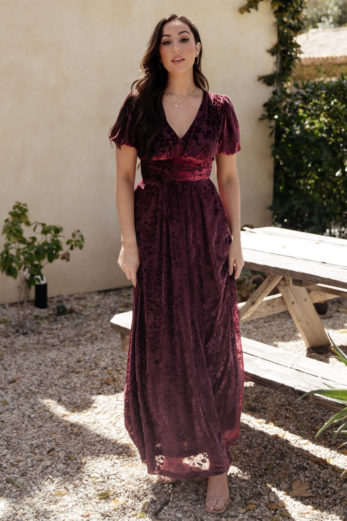 Leslie Velvet Maxi Dress | Mulberry Cheap Sale 2025 New