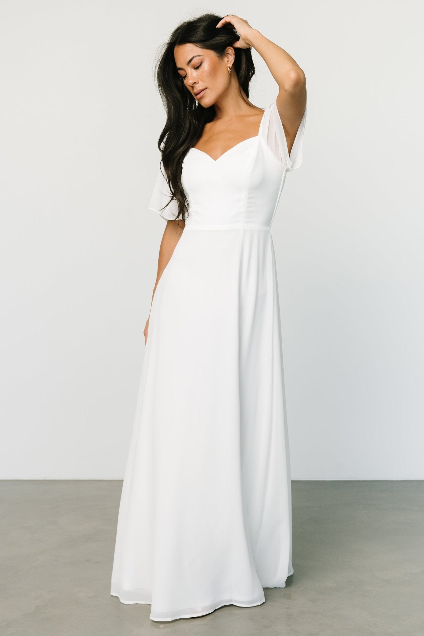 Sierra Sweetheart Maxi Dress | White Classic Cheap Pice