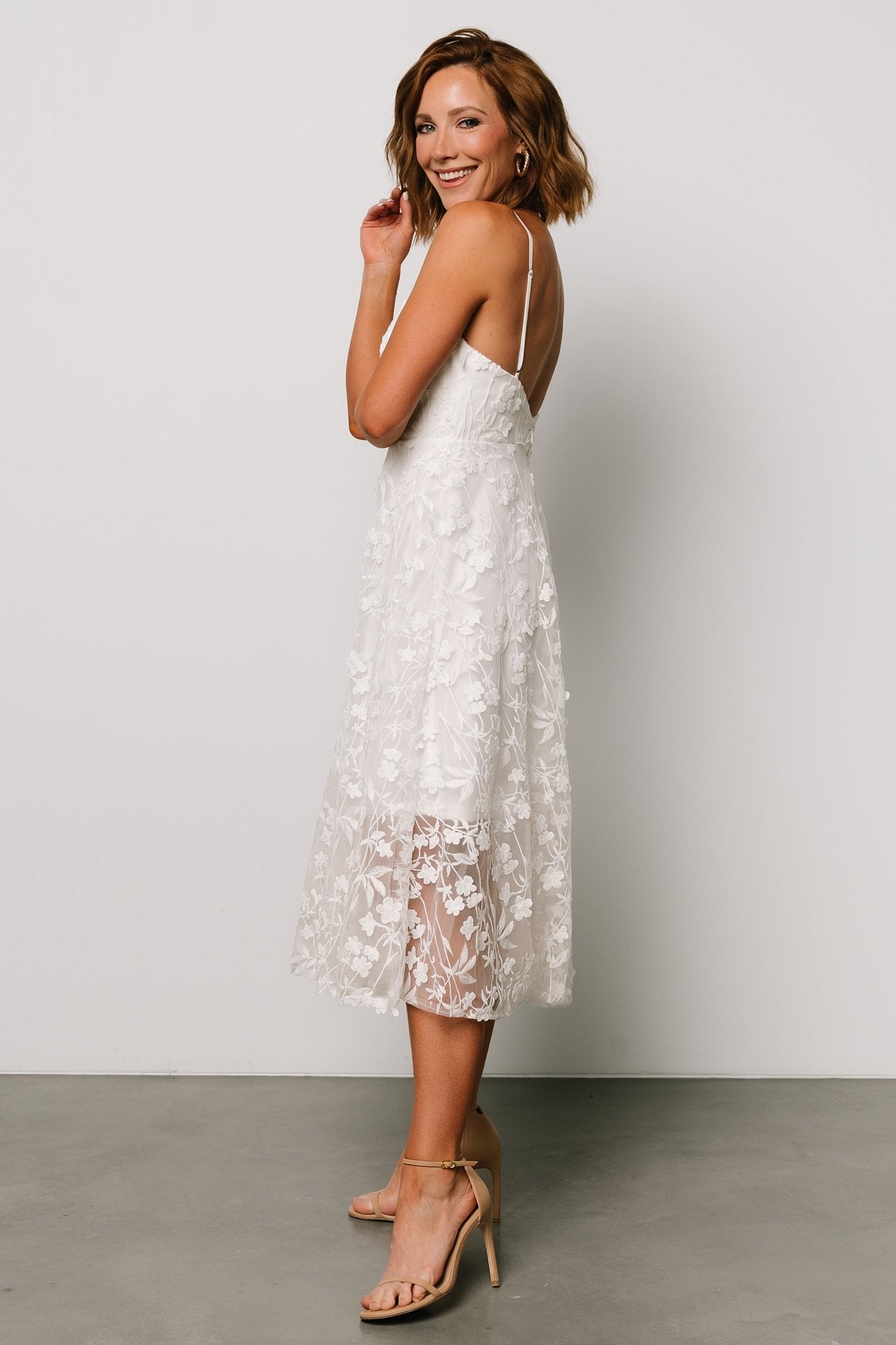 Larissa Midi Dress | Off White From China For Sale