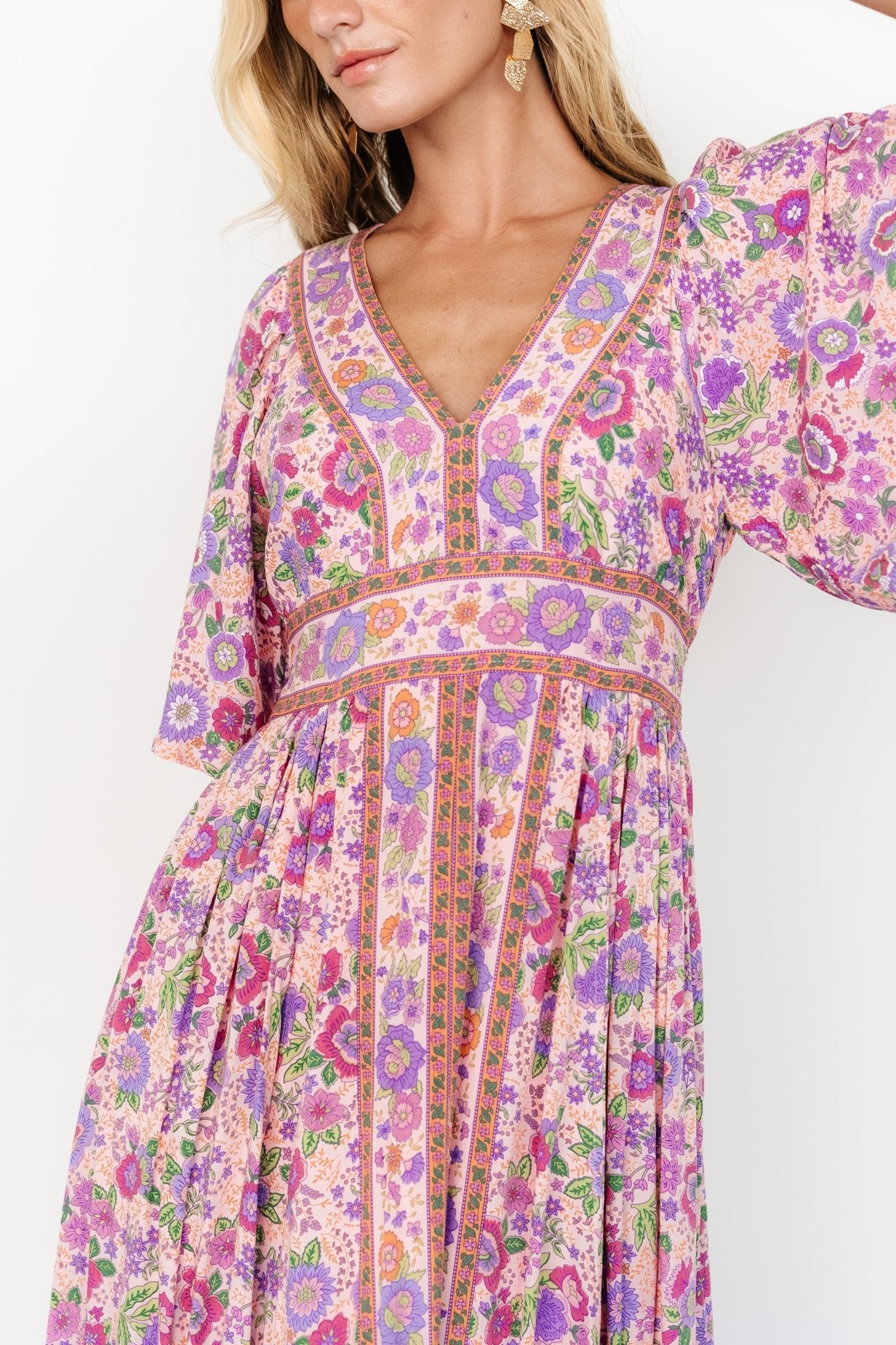 Elissa Maxi Dress | Pink Multi Floral Fashionable Sale Online