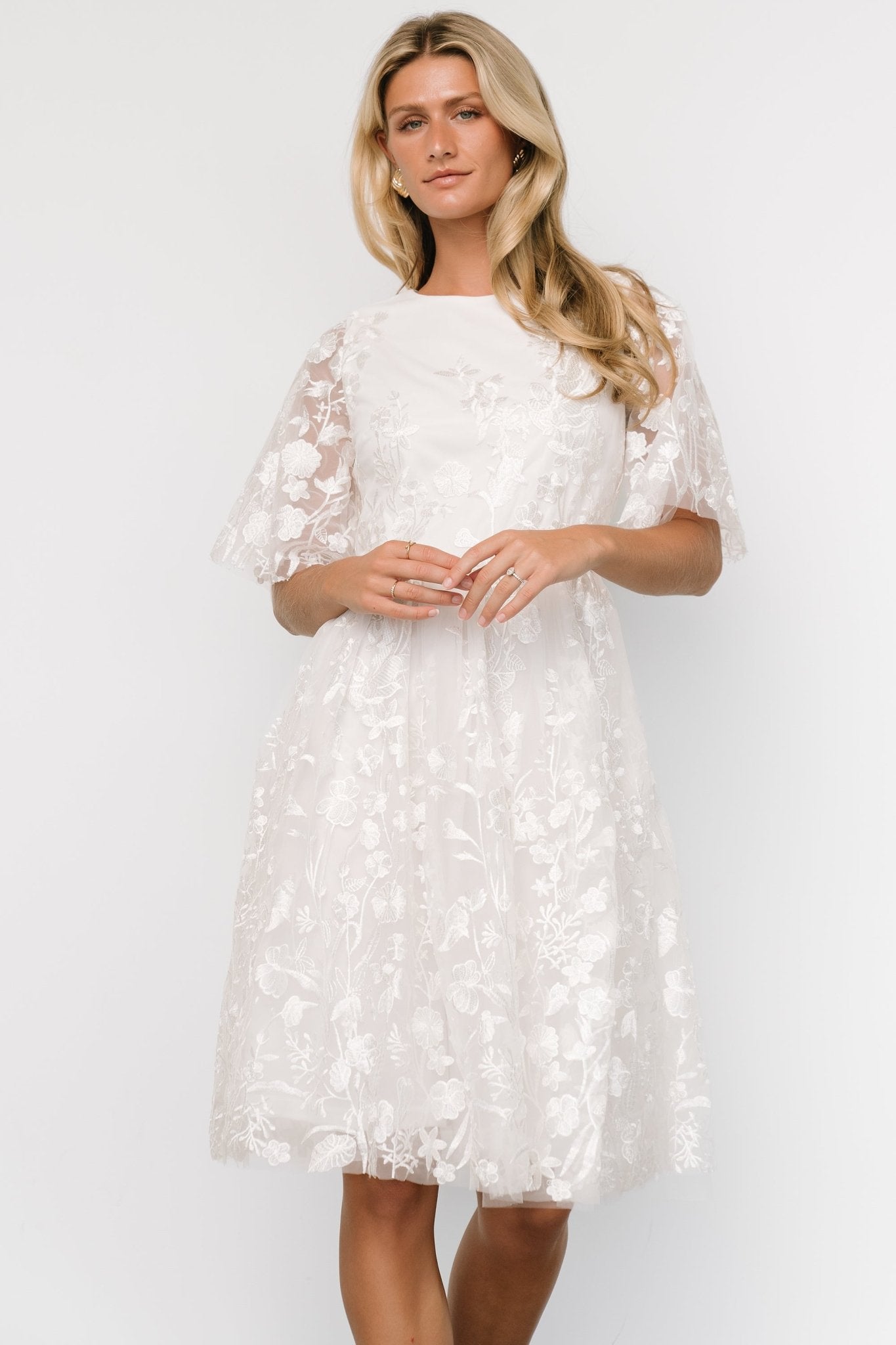 Duchess Tulle Dress | White Garden Low Pice Fee Shipping Online