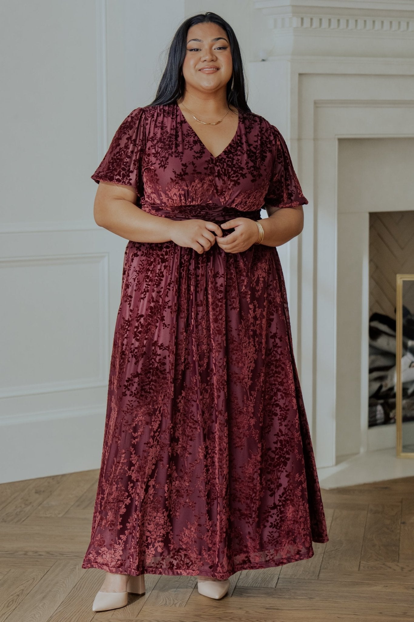 Leslie Velvet Maxi Dress | Mulberry Cheap Sale 2025 New