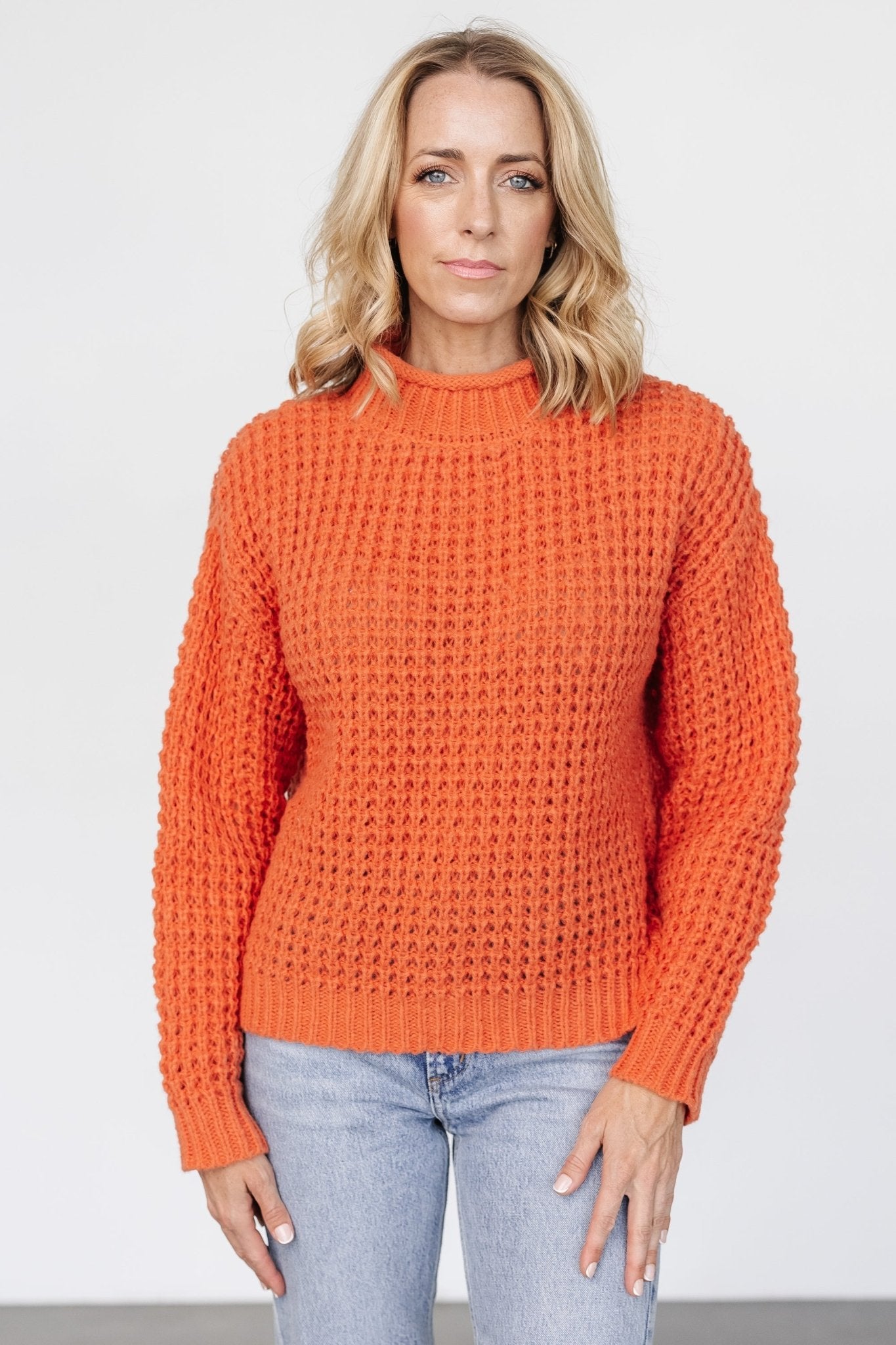 Syracuse Chunky Knit Sweater | Orange Cheap Best Place