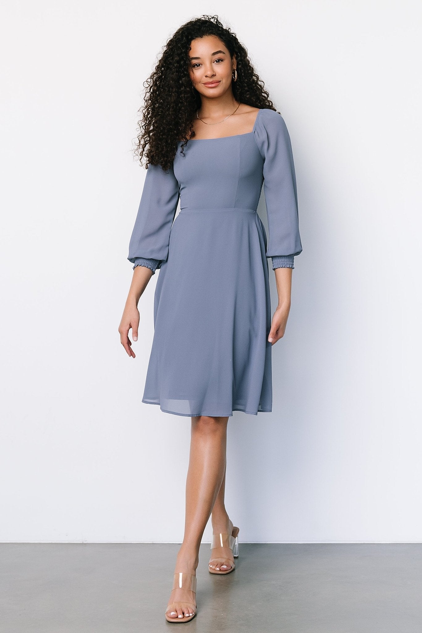 Elise Short Dress | Whisper Blue Cheap Low Cost