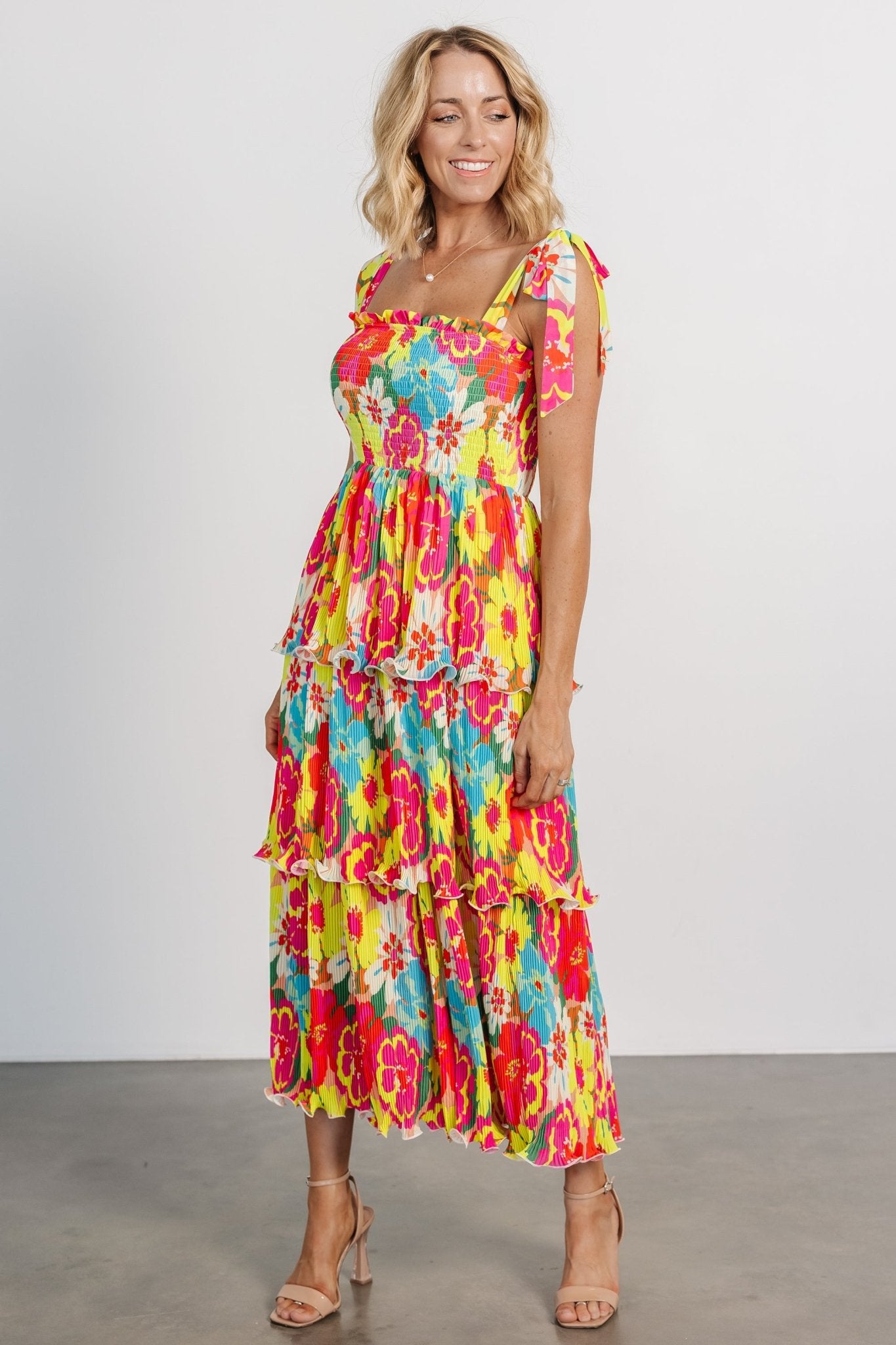 Aruba Tiered Dress | Multi Discount 2025 Newest