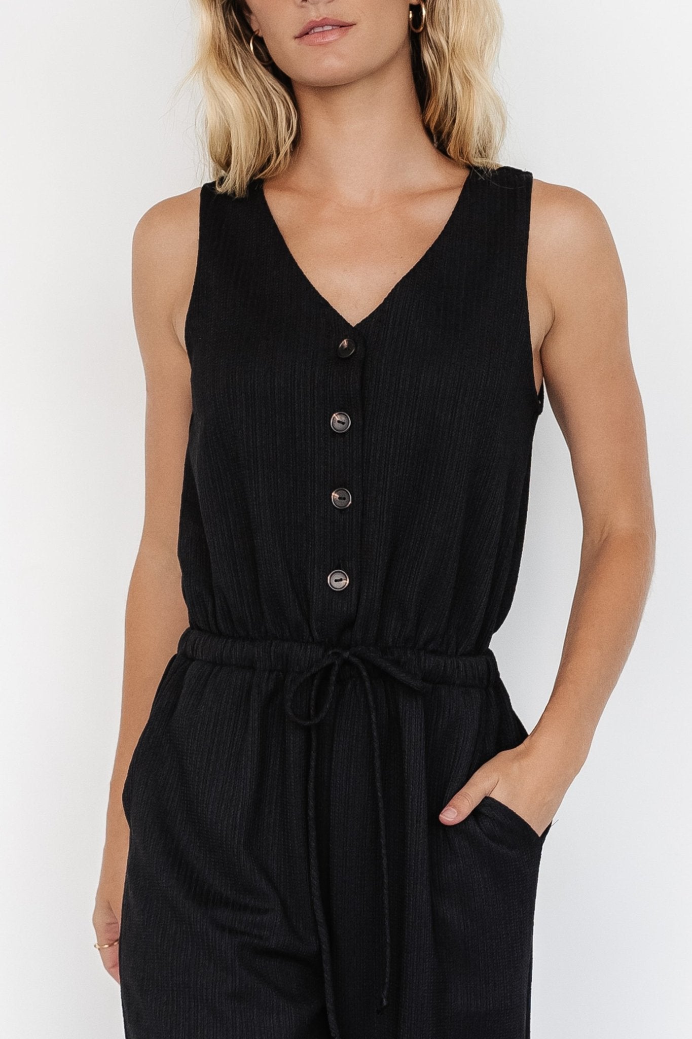 Ziva Tank Jumpsuit | Black Geniue Stockist Cheap Online