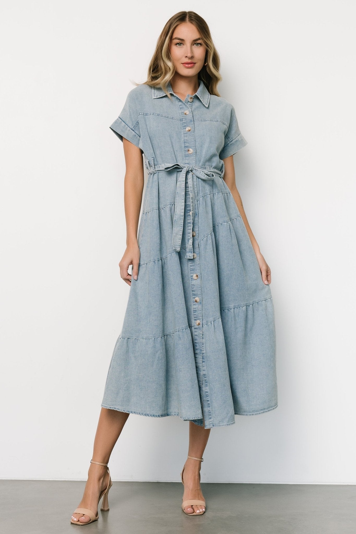 Logan Button Up Dress | Denim Cheap Good Selling