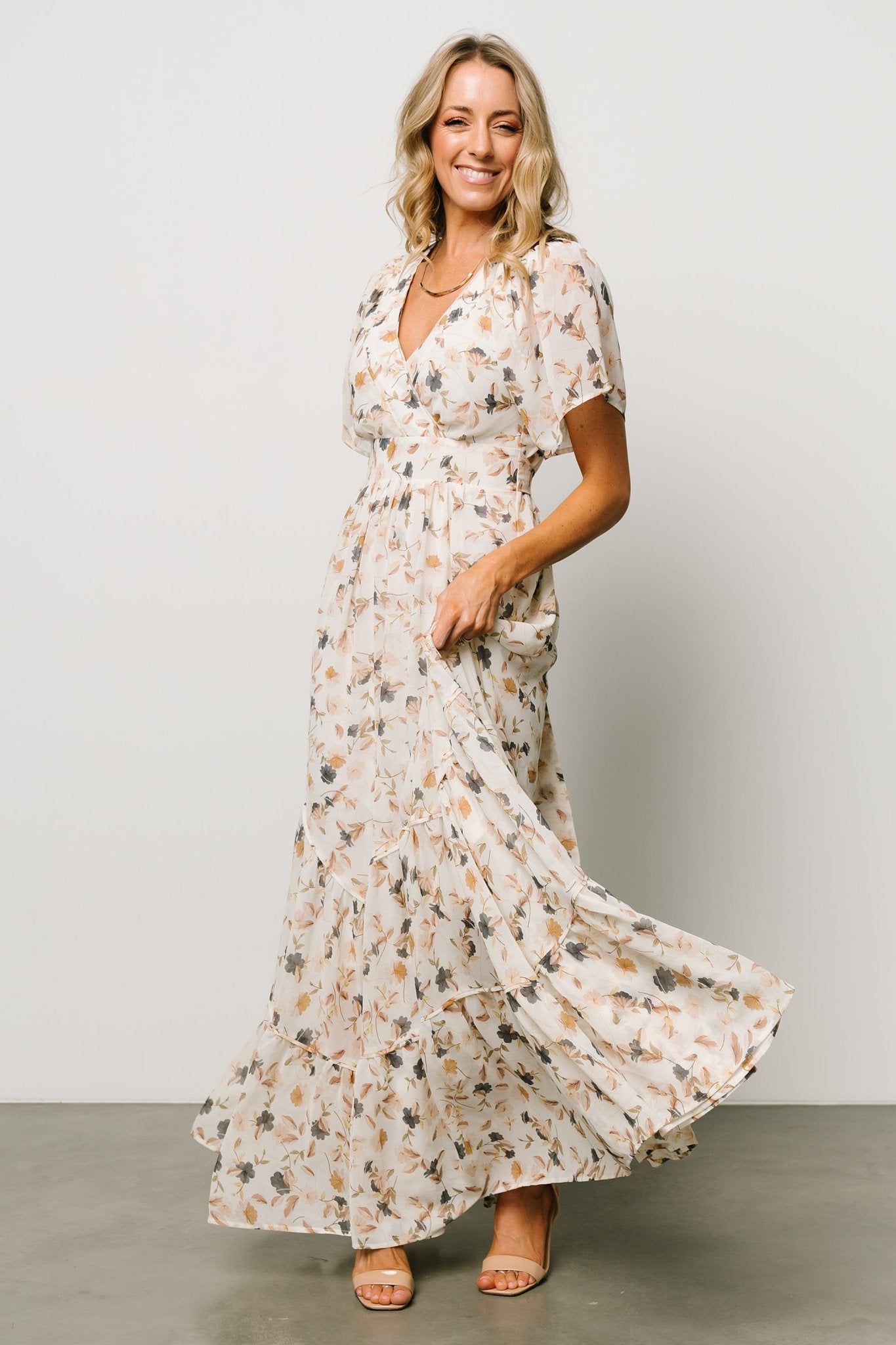 Katherine Maxi Dress | Multi Floral Collections For Sale