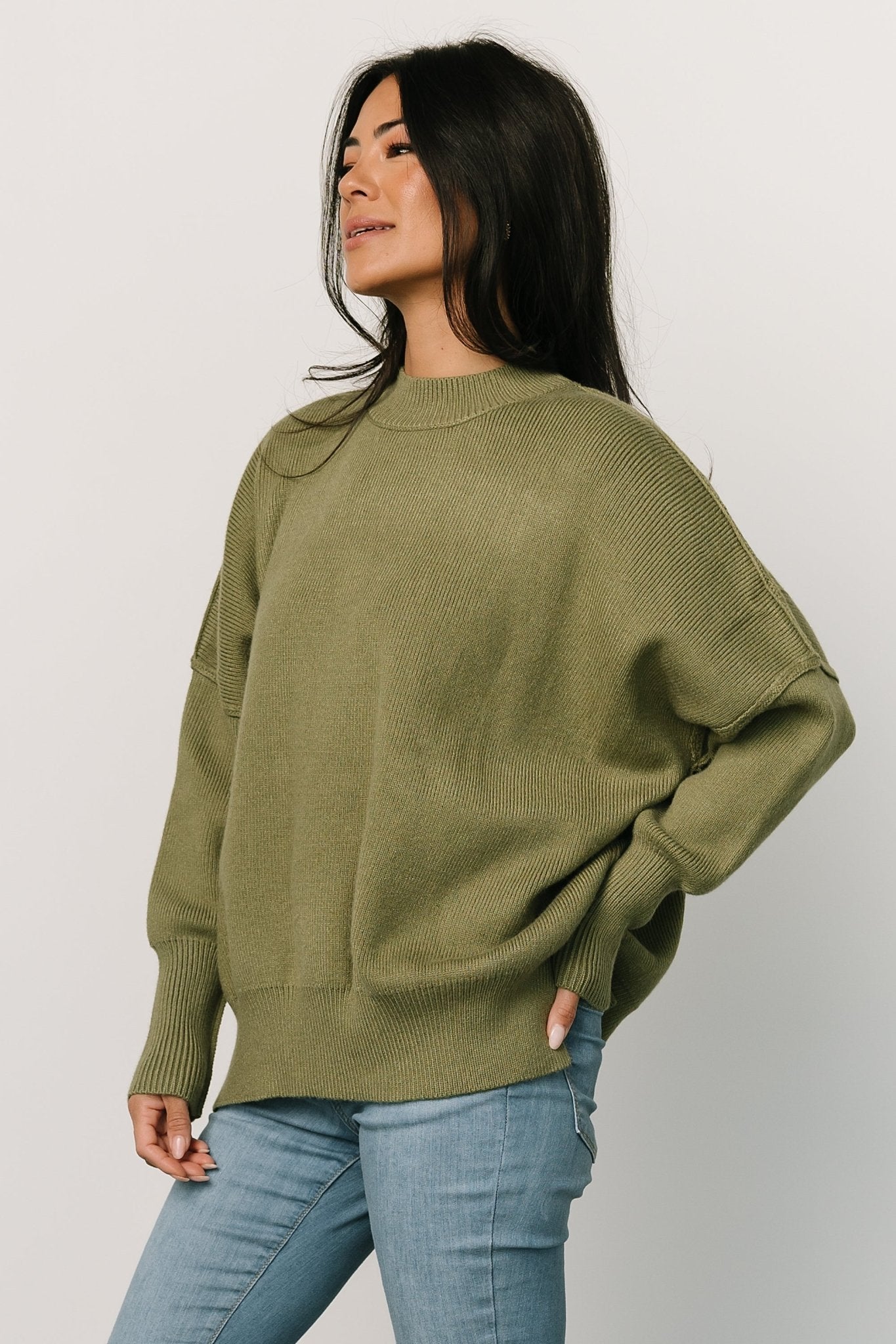 Jeremiah Knit Sweater | Olive Excellent Online