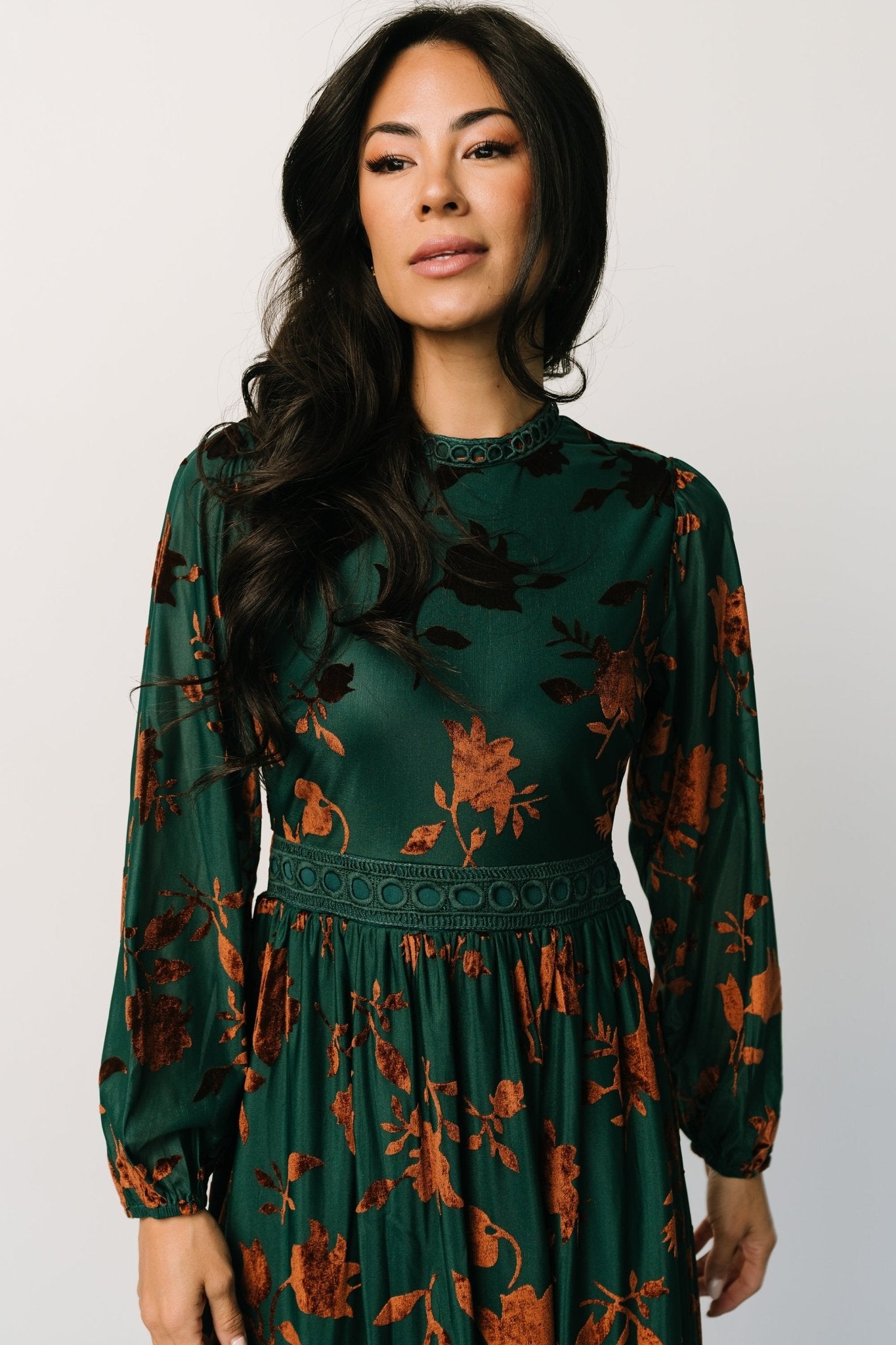 Christine Velvet Embossed Midi Dress | Jade Pay With Paypal Cheap Pice