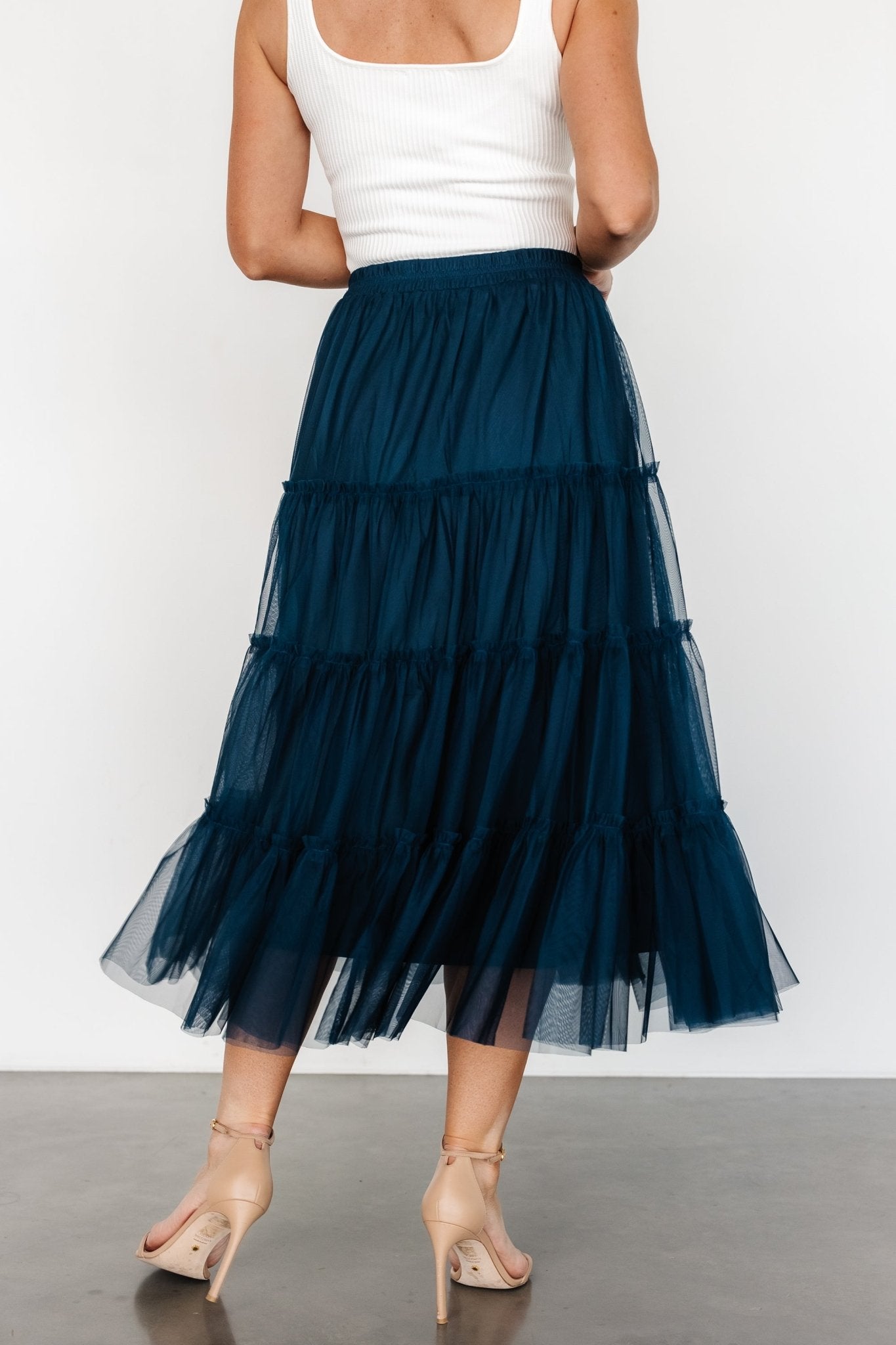 Galena Tulle Skirt | Deep Topaz Cheap Sale Online