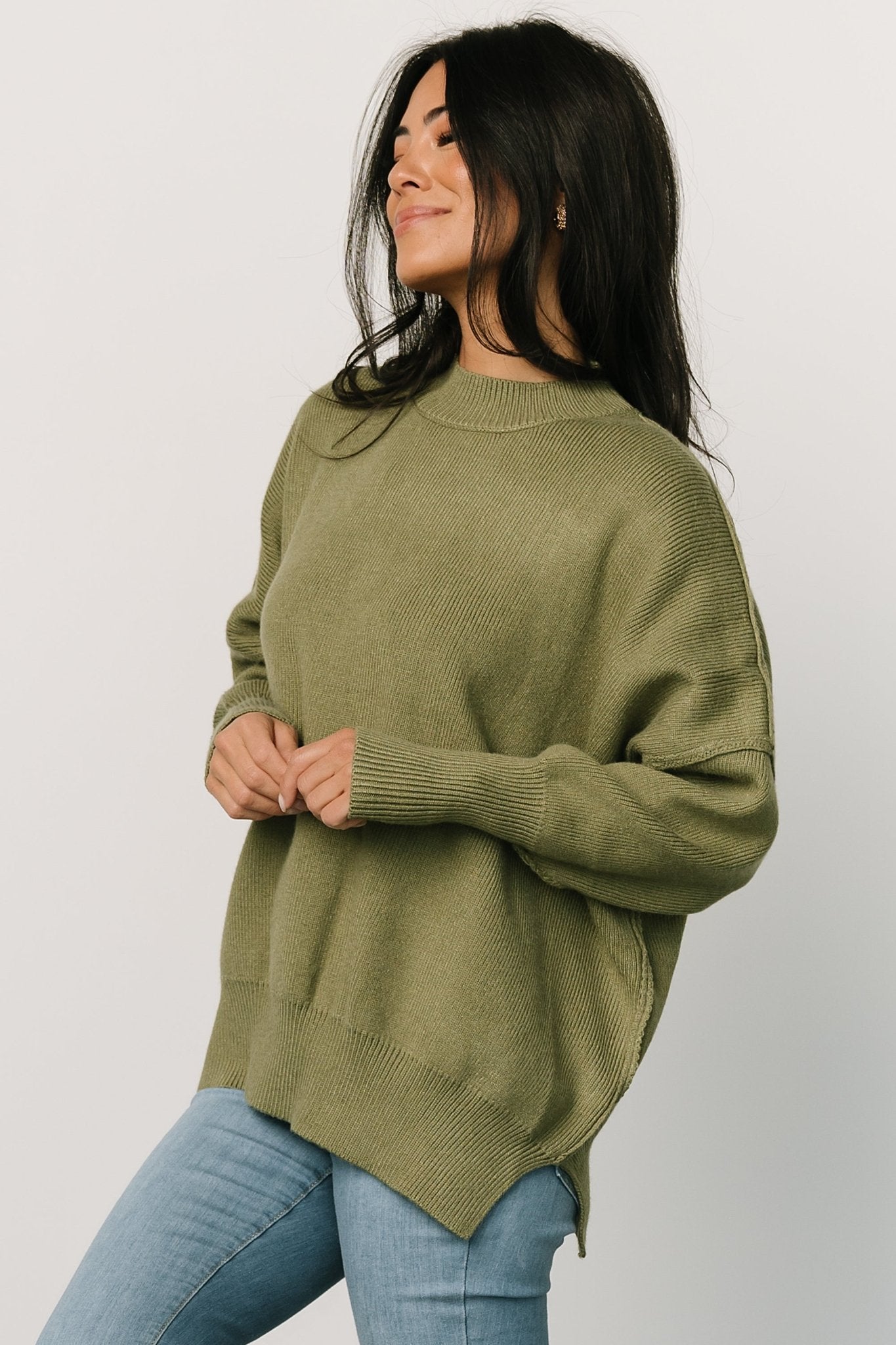 Jeremiah Knit Sweater | Olive Excellent Online