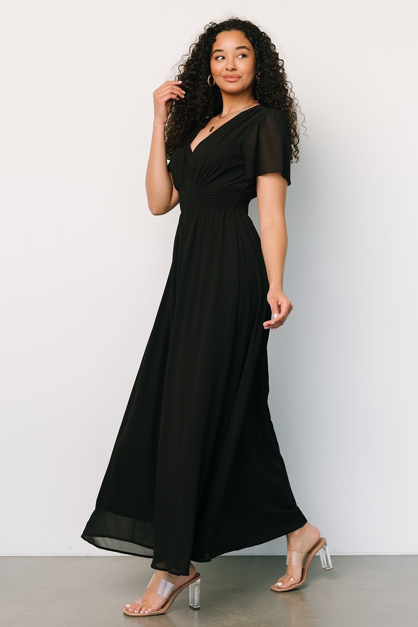 Birdie Maxi Dress | Black Outlet Pices