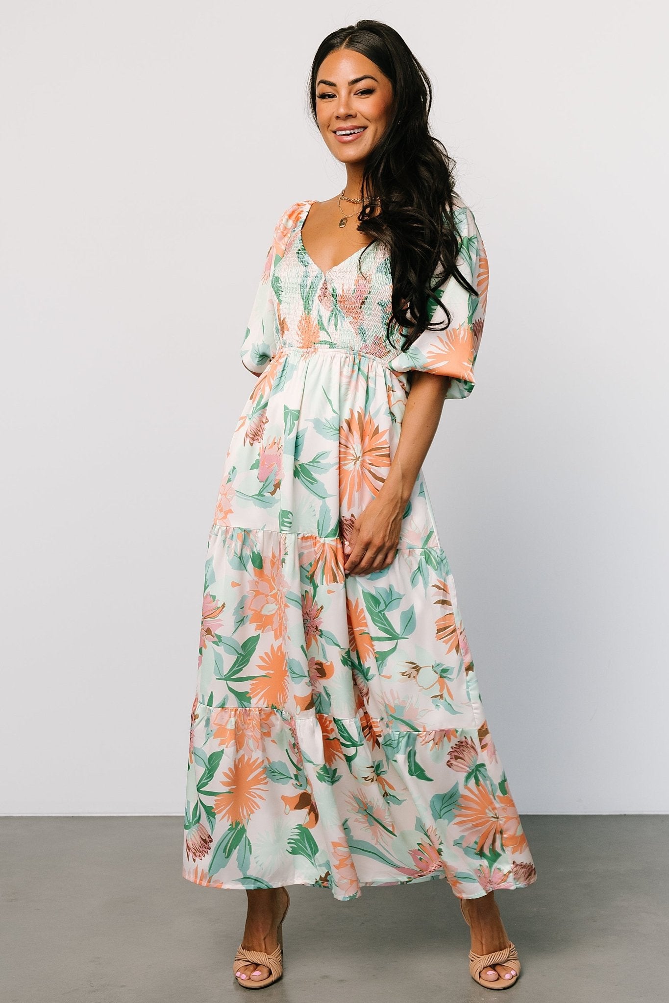 Lina Satin Dress | Multi Print Sale Footlocker Finishline