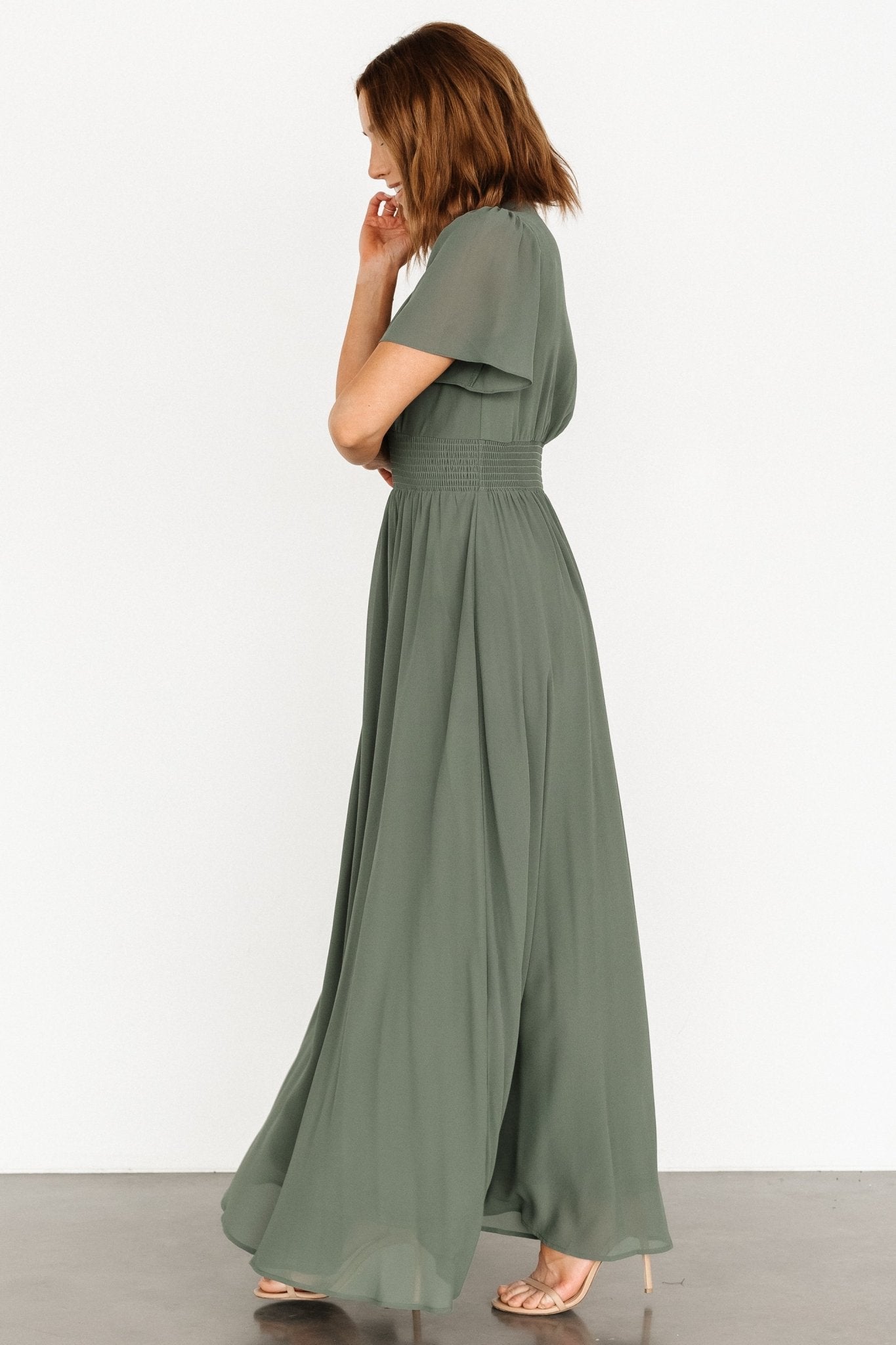 Birdie Maxi Dress | Dark Sage Outlet Exclusive