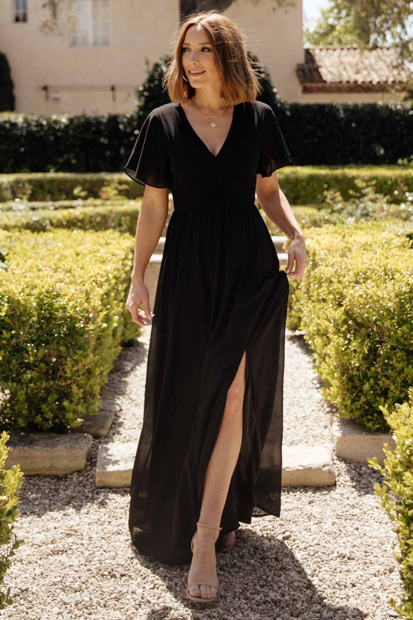 Ramona Maxi Dress | Black Free Shipping Wholesale Pice