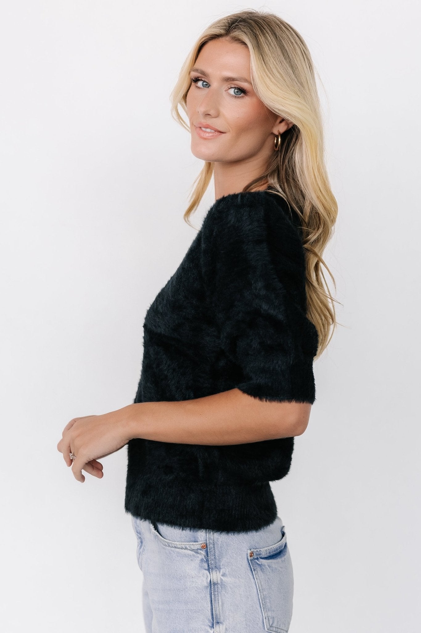 Vail Sweater Top | Black Free Shipping Genuine