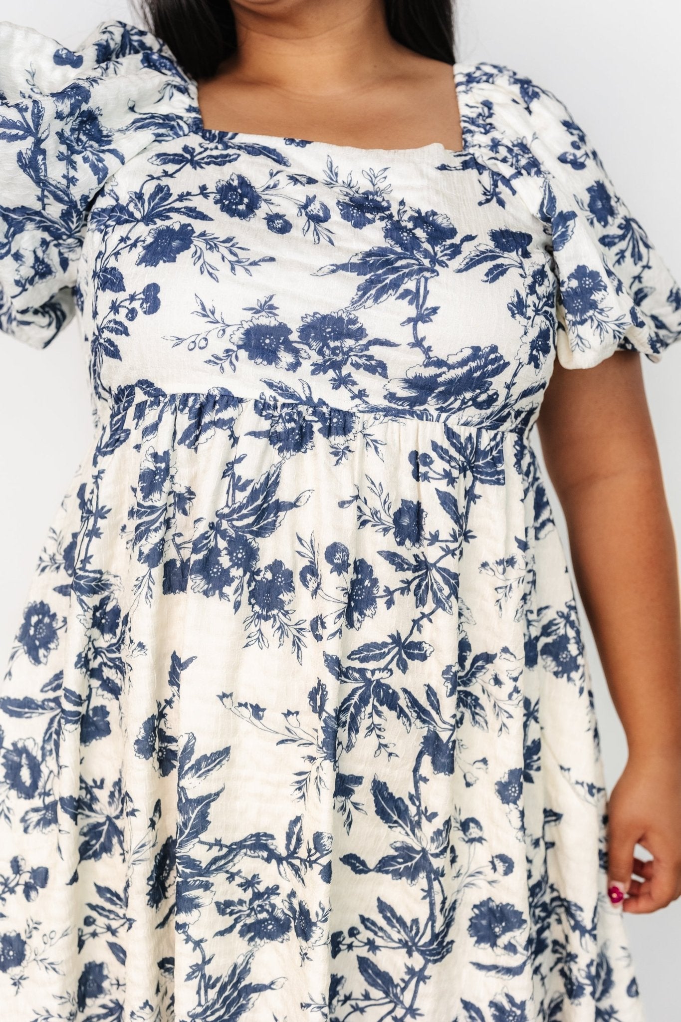 Graceland Maxi Dress | Cream + Navy Floral How Much Online