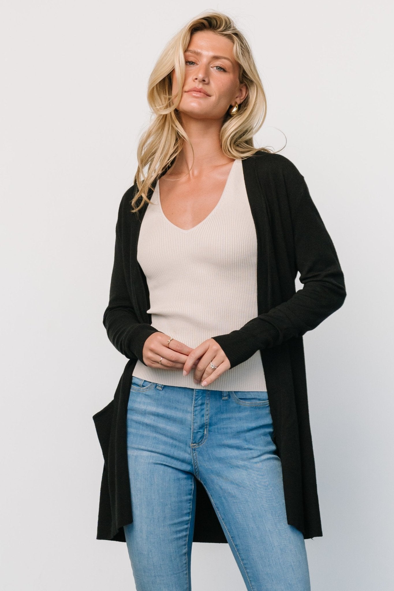 Edison Cardigan | Black Cheap Sale Low Pice