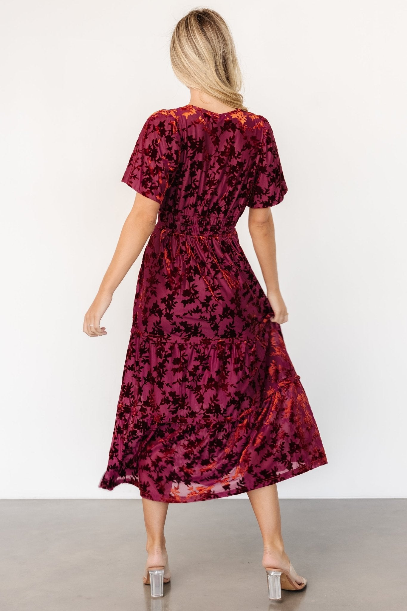 Bronwyn Velvet Dress | Rust Outlet Original