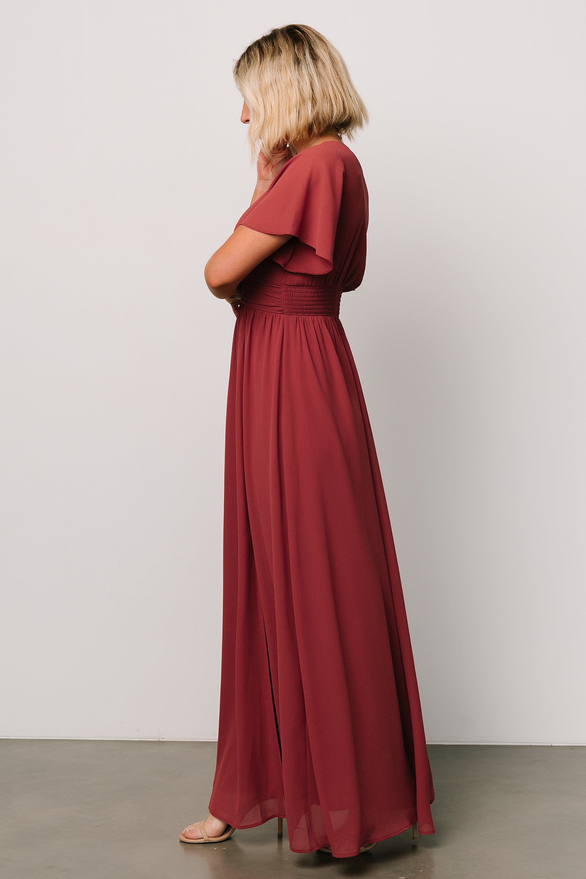 Ramona Maxi Dress | Terracotta Buy Cheap Clearance