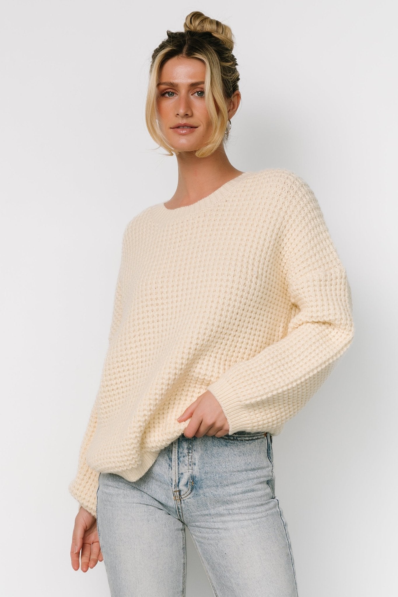 Sutherland Chunky Knit Sweater | Cream Sale Online Cheap