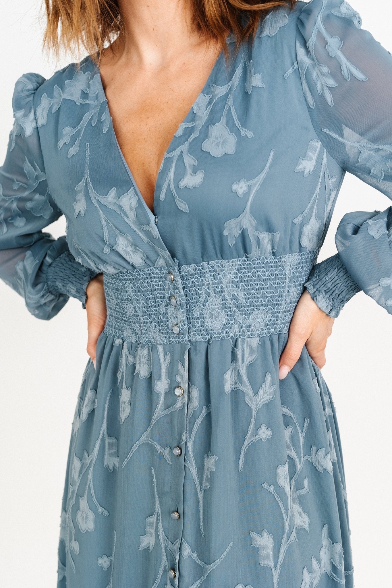 Mayfair High Low Maxi Dress | Slate Blue Cheap Sale 100% Guaranteed