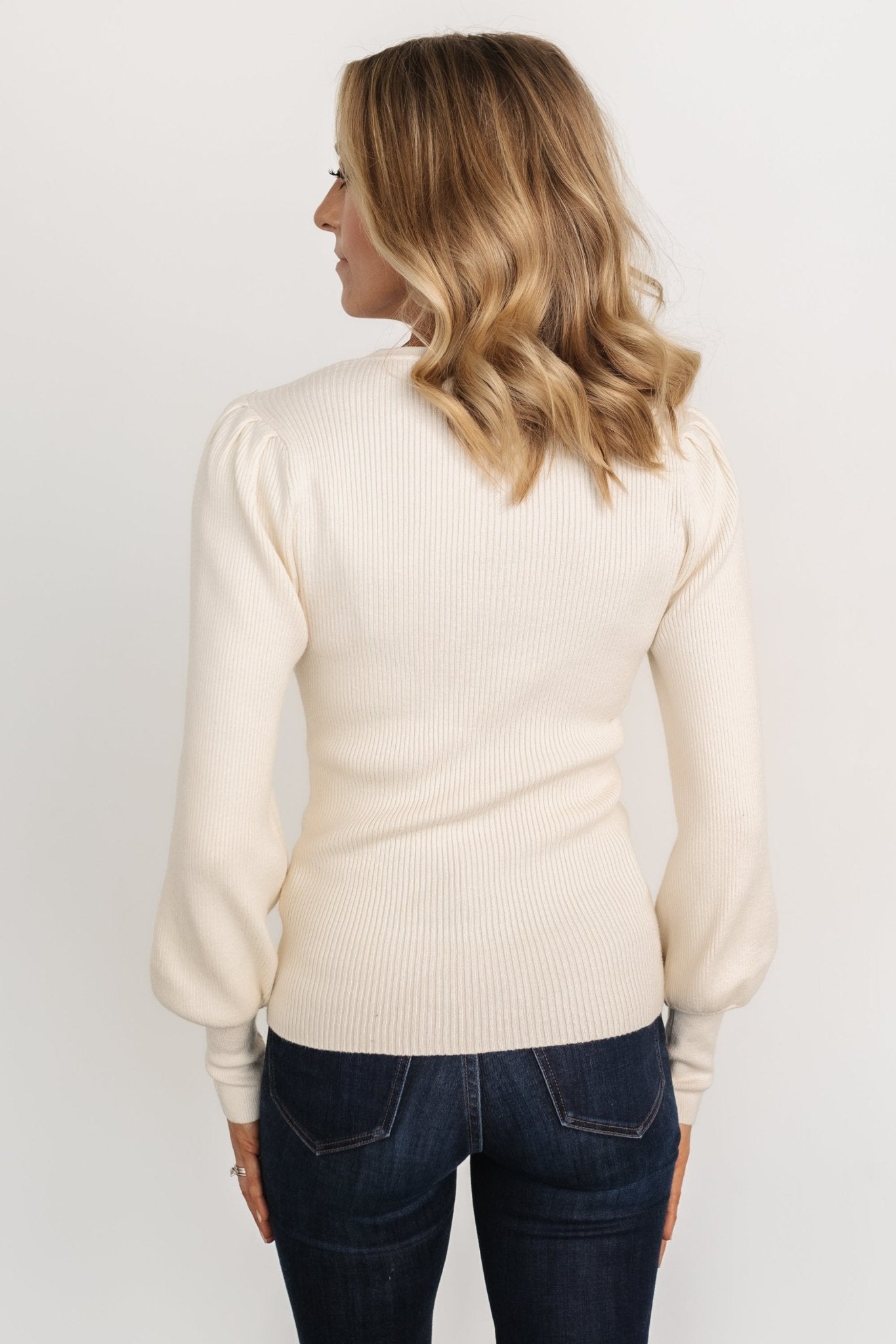 Lilou Rib Knit Sweater | Ivory Low Pice Fee Shipping Cheap Online