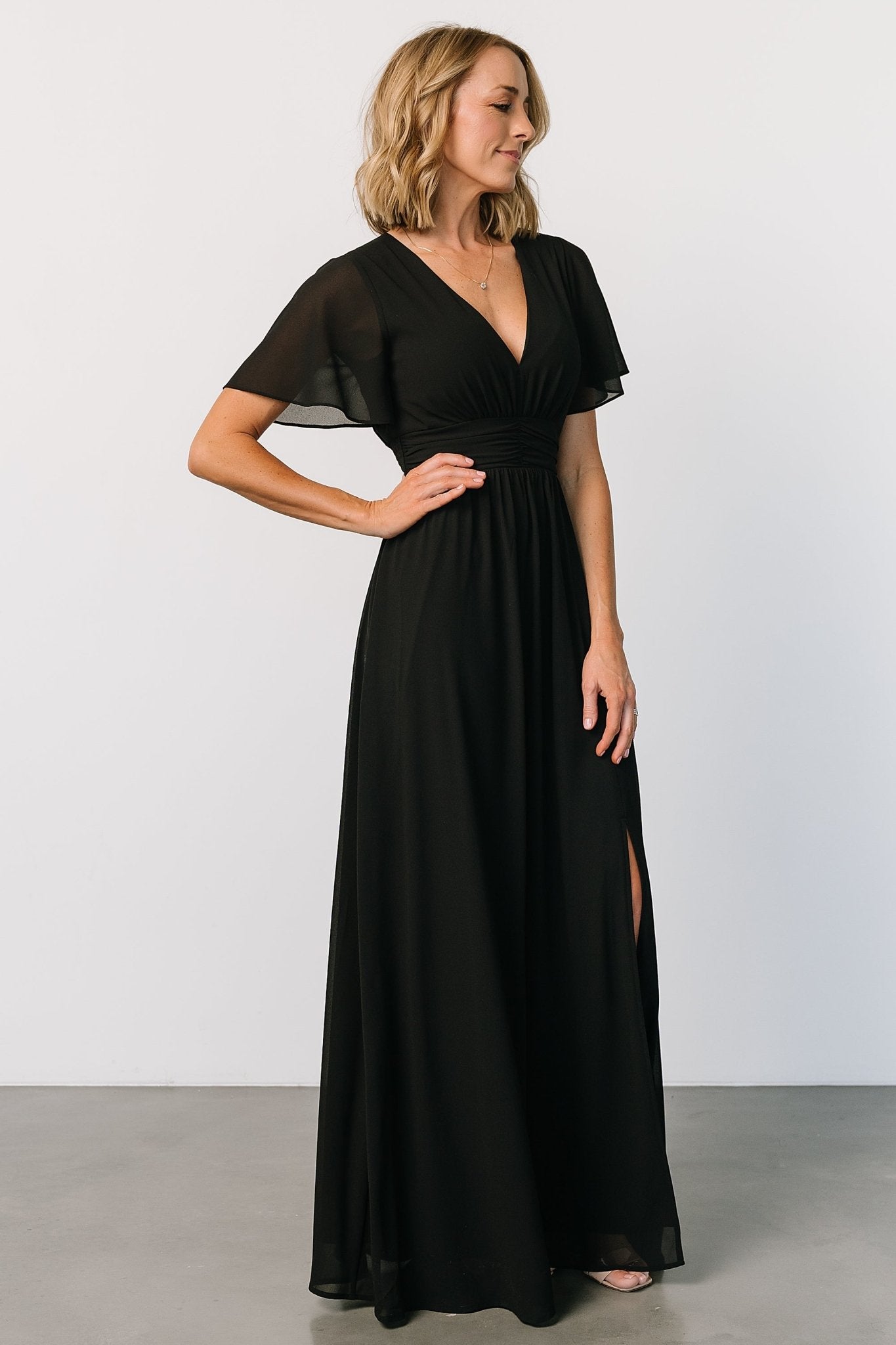 Ramona Maxi Dress | Black Free Shipping Wholesale Pice