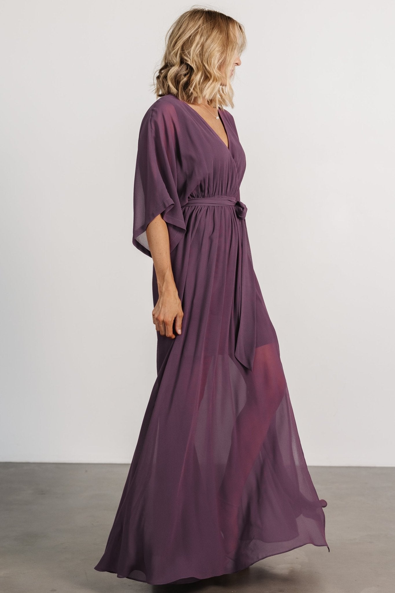 Kia Kimono Maxi Dress | Vintage Plum Sale Footlocker Pictures