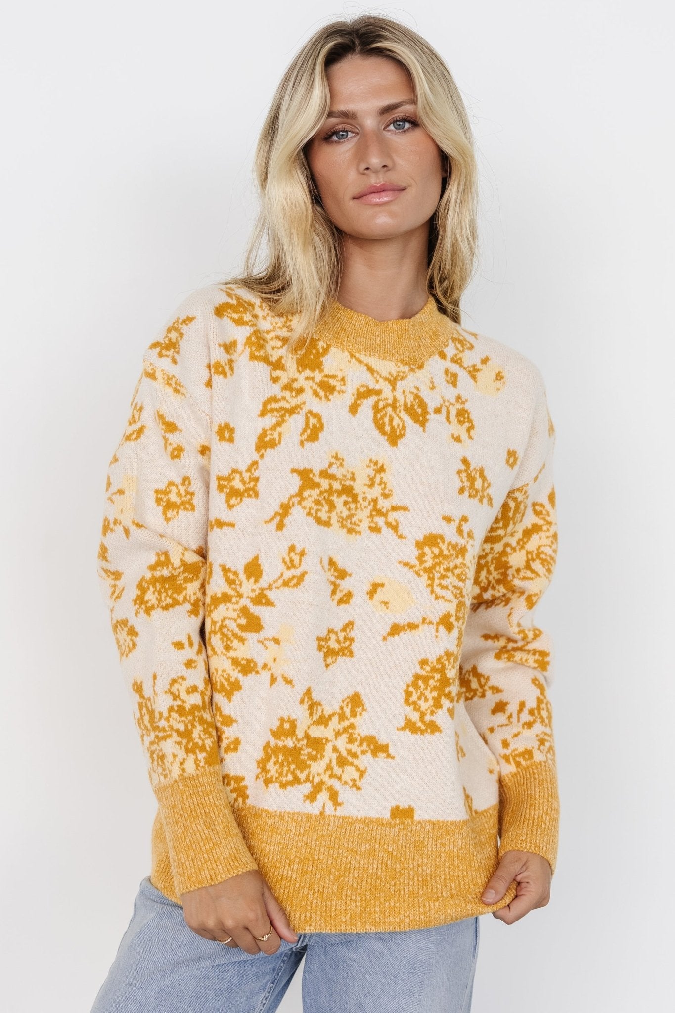 Legend Sweater | Mustard Print For Sale Wholesale Pice