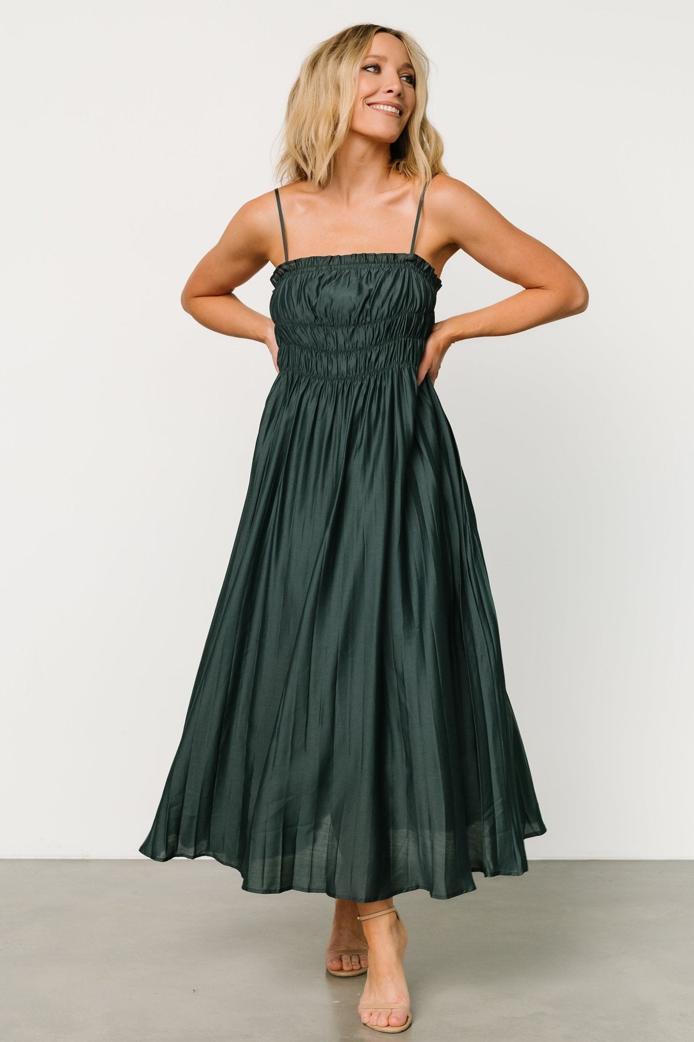 Hattie Maxi Dress | Dark Jade Buy Cheap Low Shipping Fee