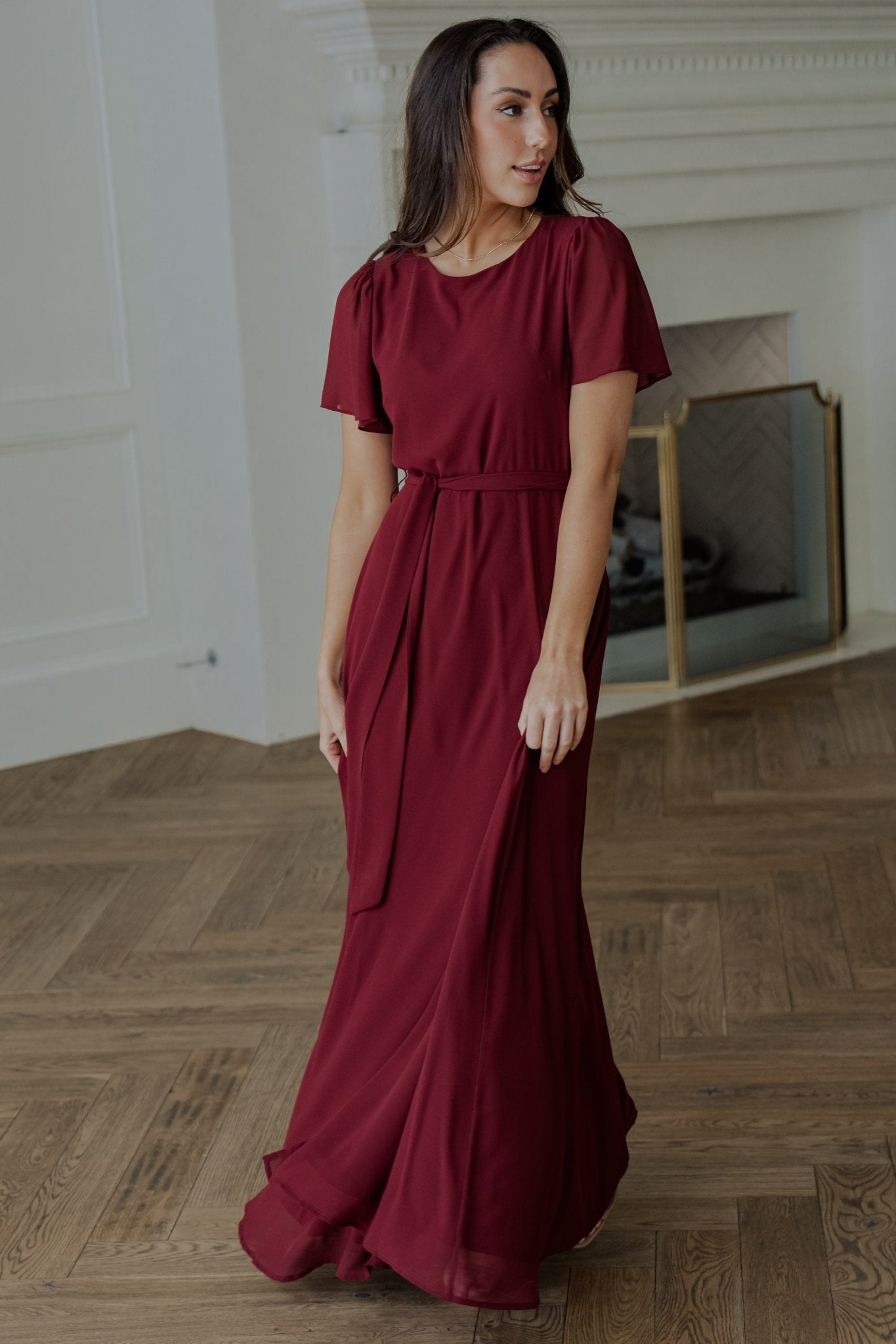 Naomi Short Sleeve Maxi Dress | Mulberry Clearance Great Deals