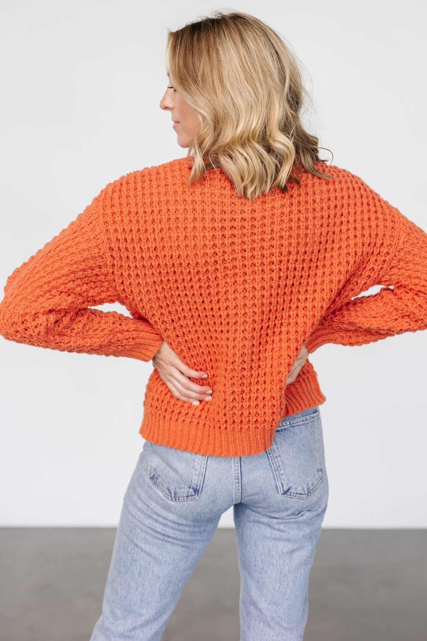 Syracuse Chunky Knit Sweater | Orange Cheap Best Place