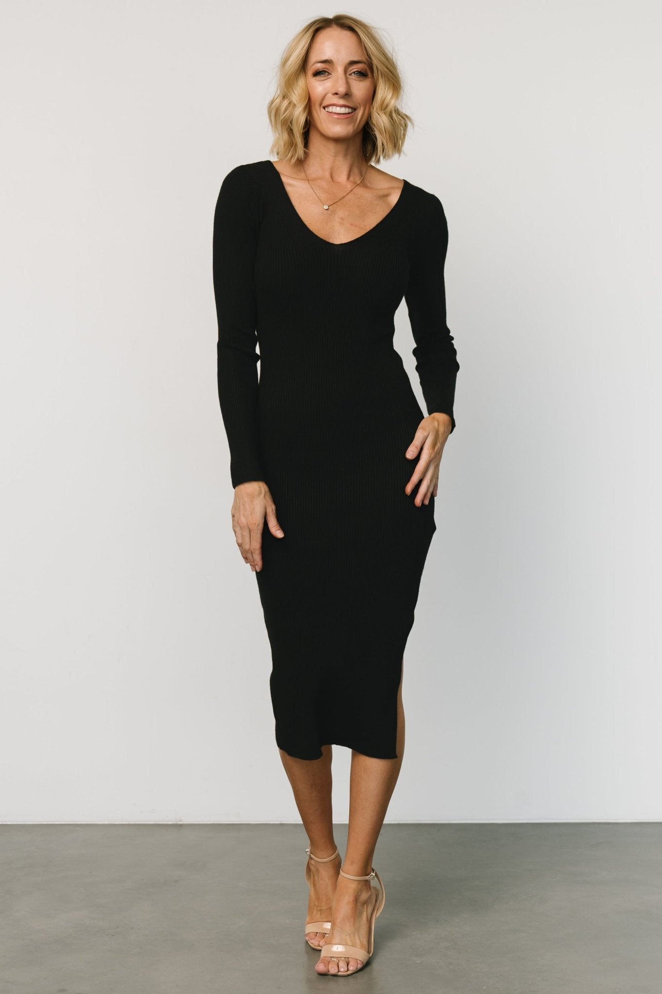 Tacey Midi Dress | Black Cheap Sale Amazing Pice